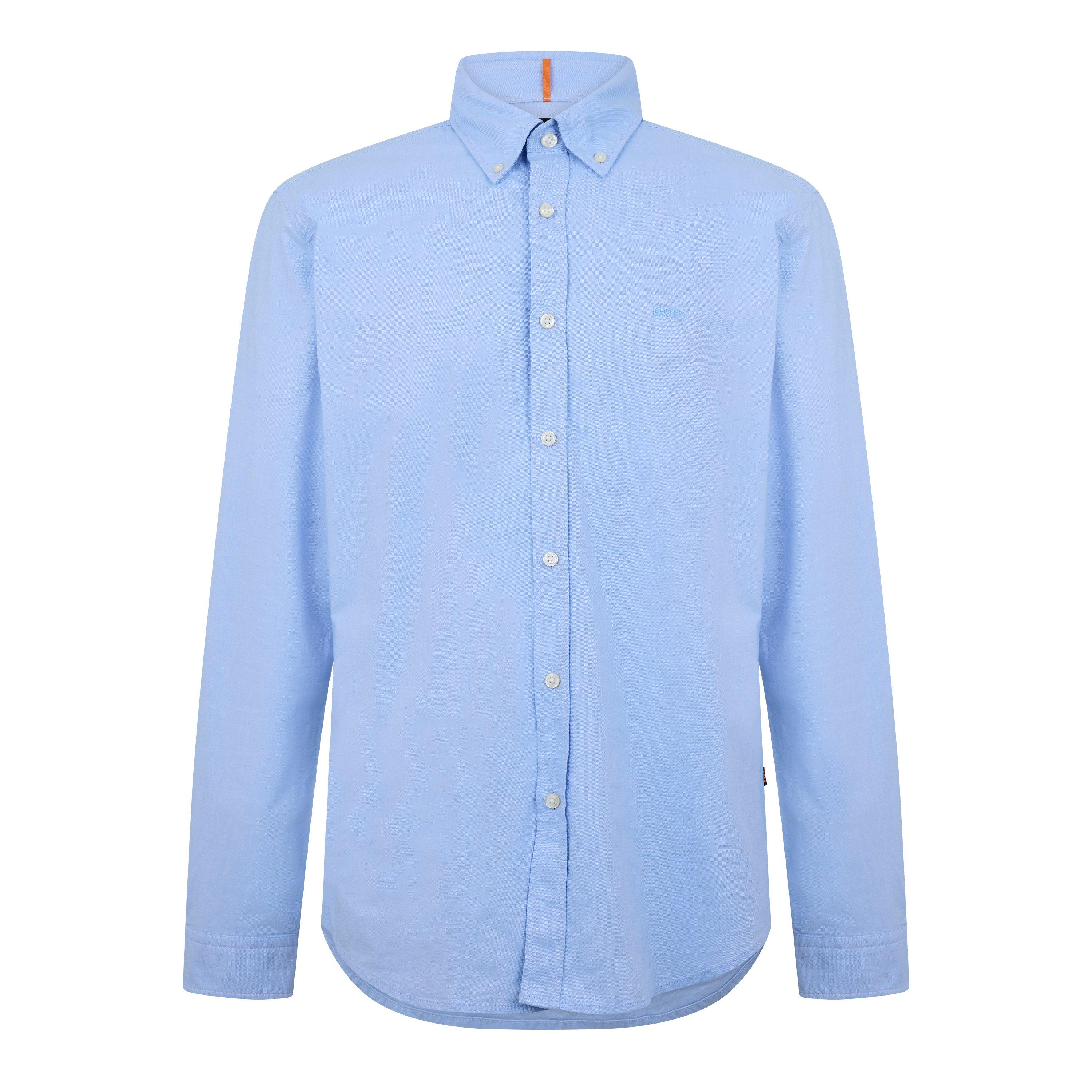 Boss Men's Rickert Oxford Shirt, Classic Style - Blue 460 - XL