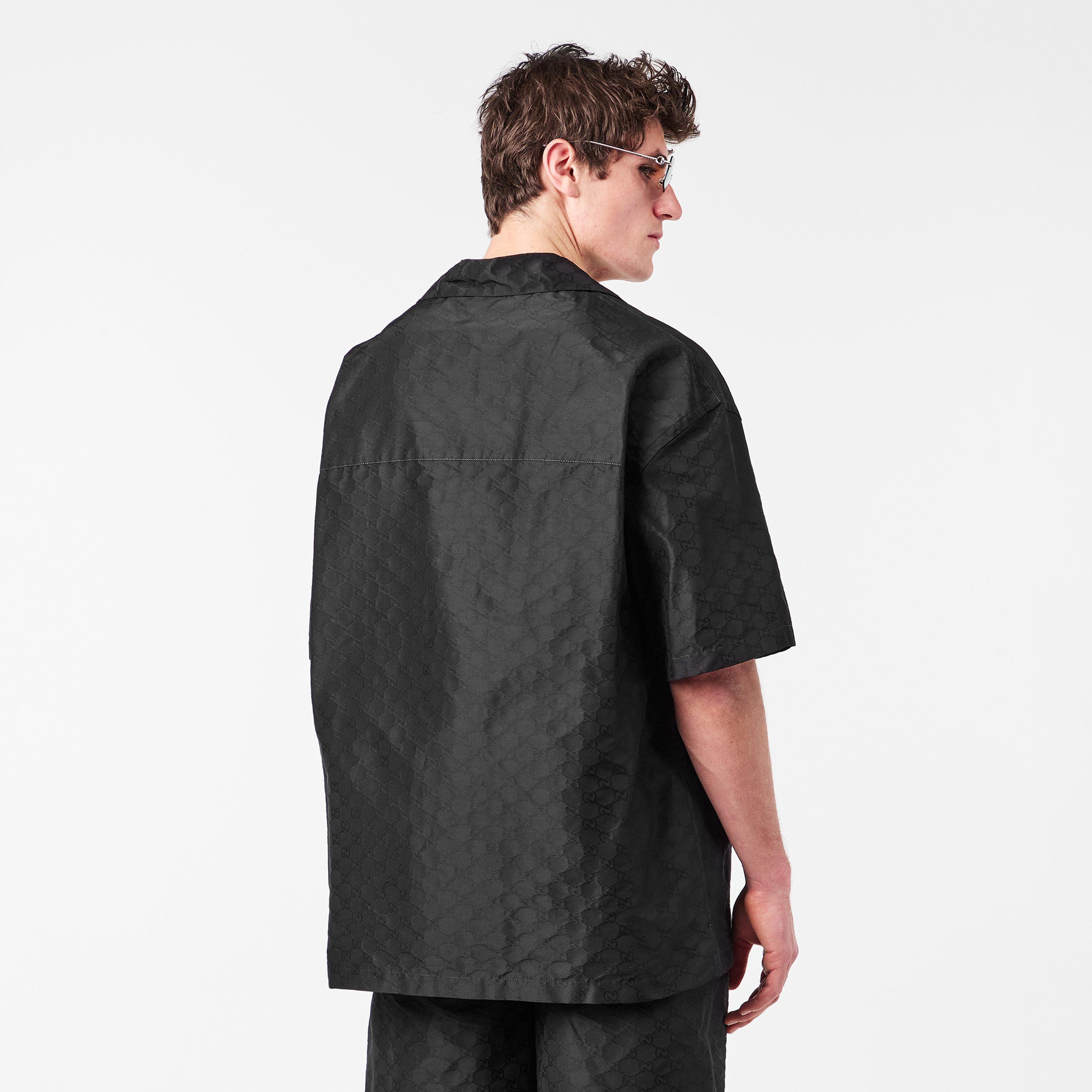 Black - Gucci - GG Faille Shirt - 4