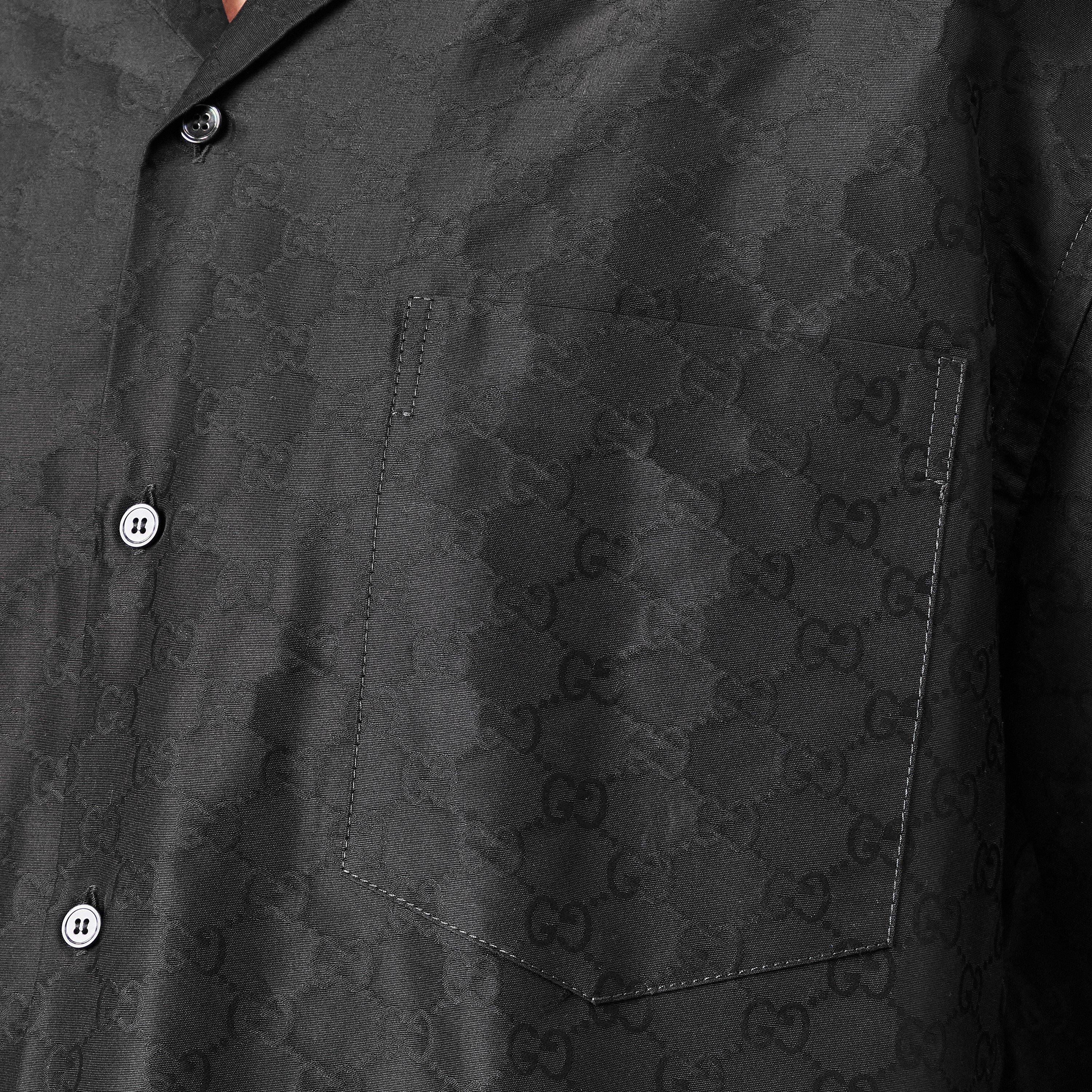 Black - Gucci - GG Faille Shirt - 5