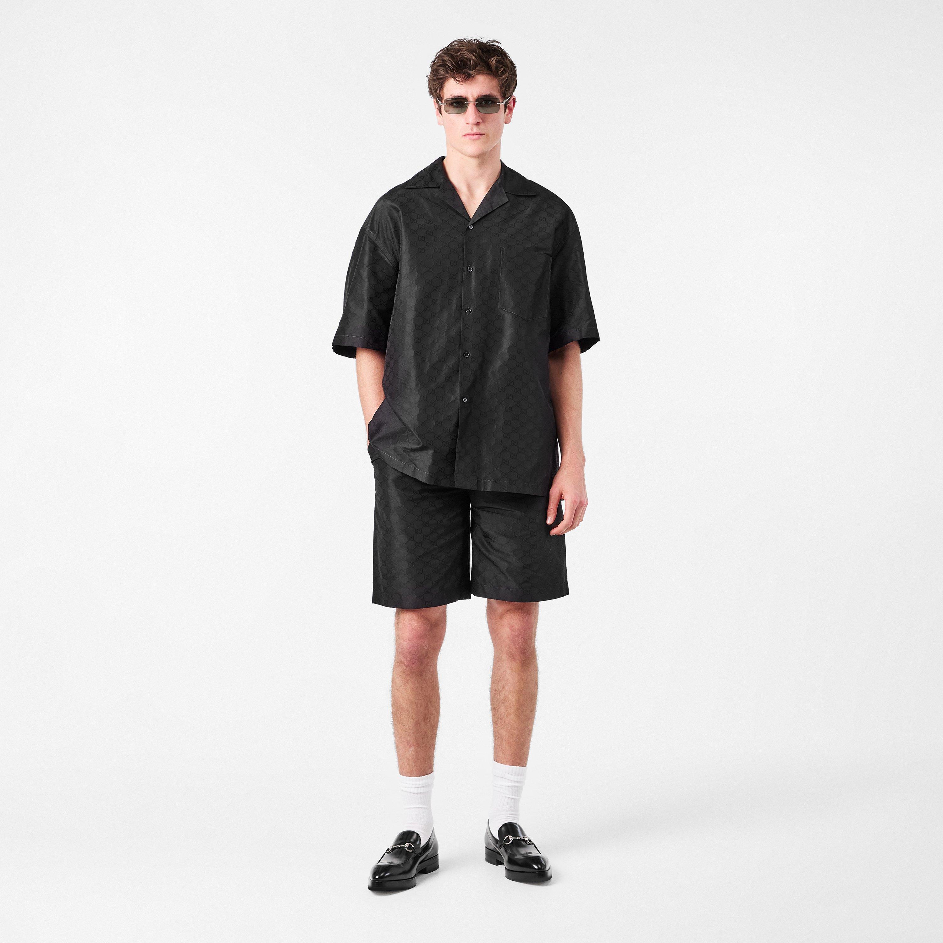 Black - Gucci - GG Faille Shirt - 6