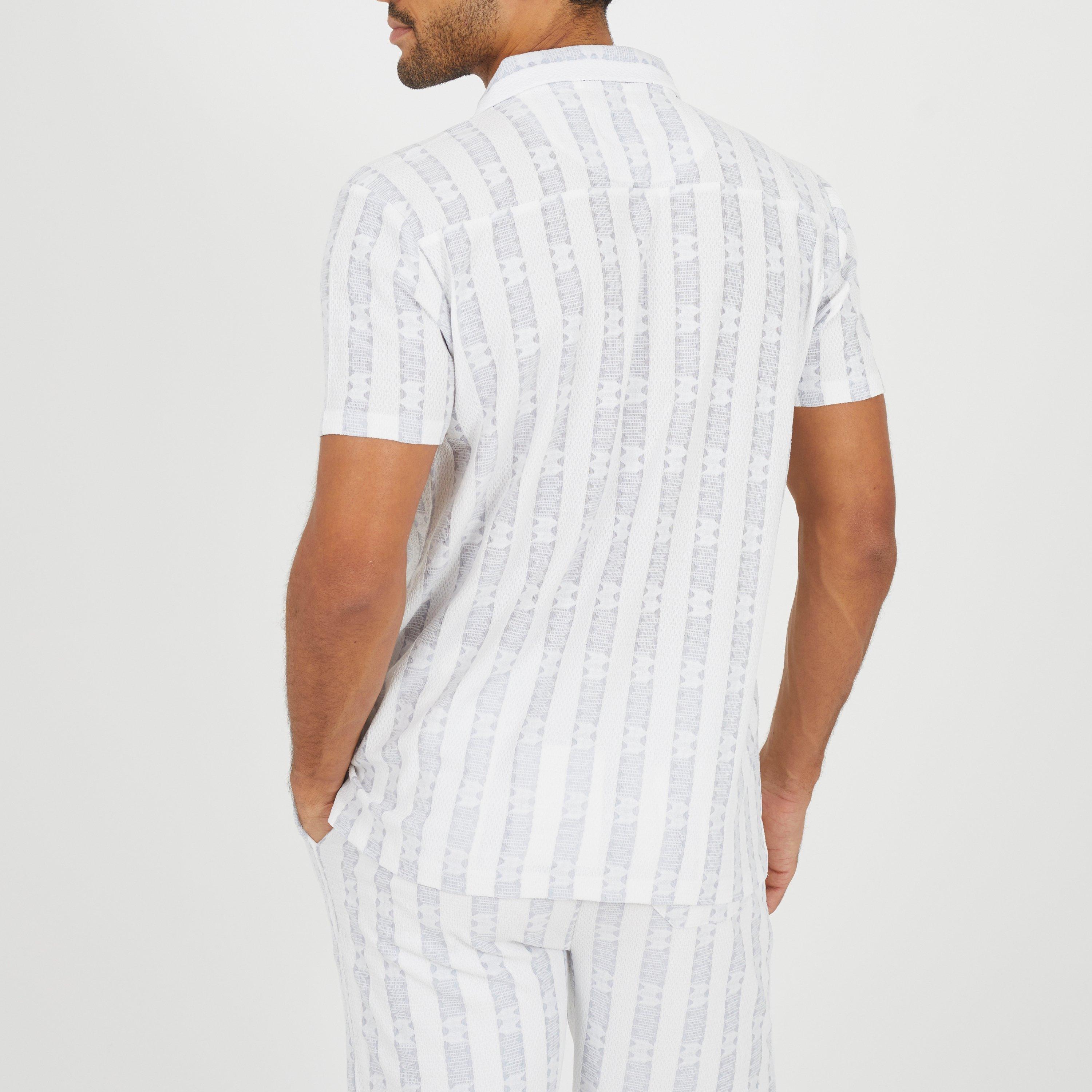 White/Grey - Brave Soul - BS Sht Sleeved Shirt Sn63 - 2