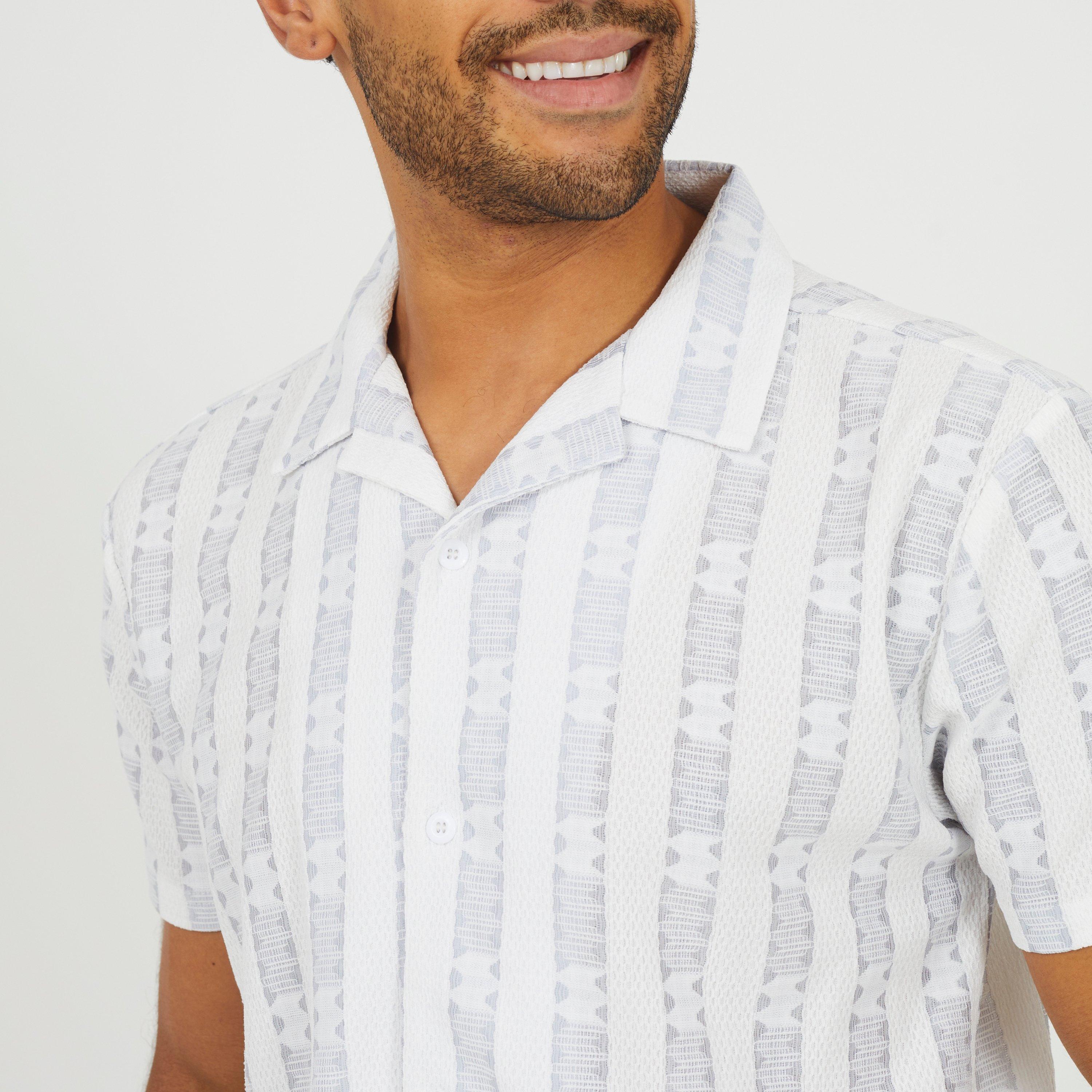 White/Grey - Brave Soul - BS Sht Sleeved Shirt Sn63 - 3