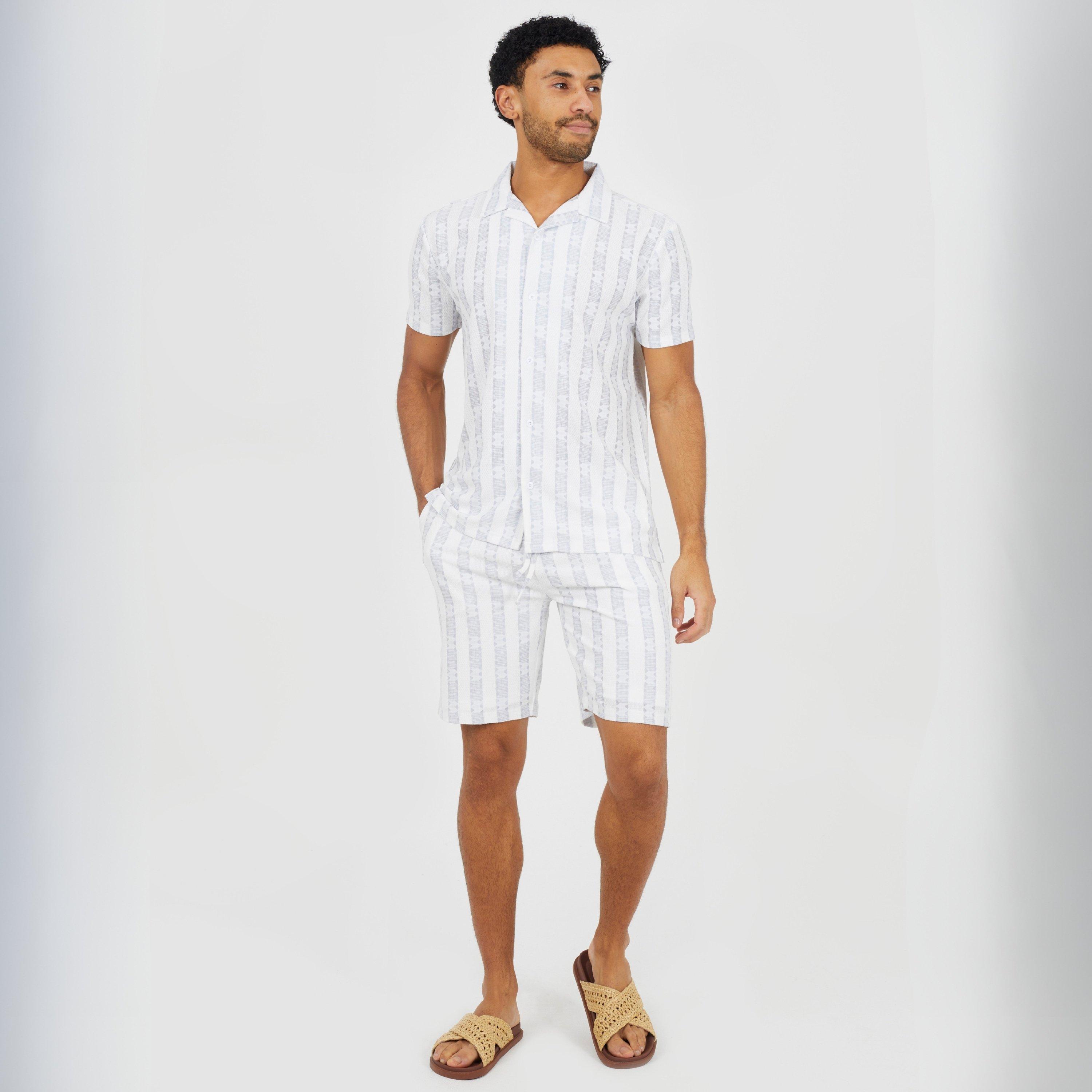 White/Grey - Brave Soul - BS Sht Sleeved Shirt Sn63 - 4