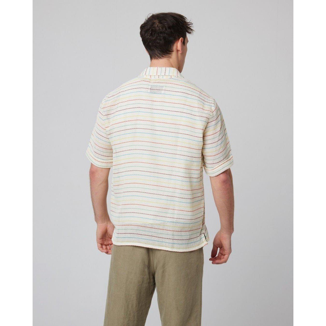 Sunset Stripe - Peregrine - Perigri Quay Cuban Collar Shirt - 3