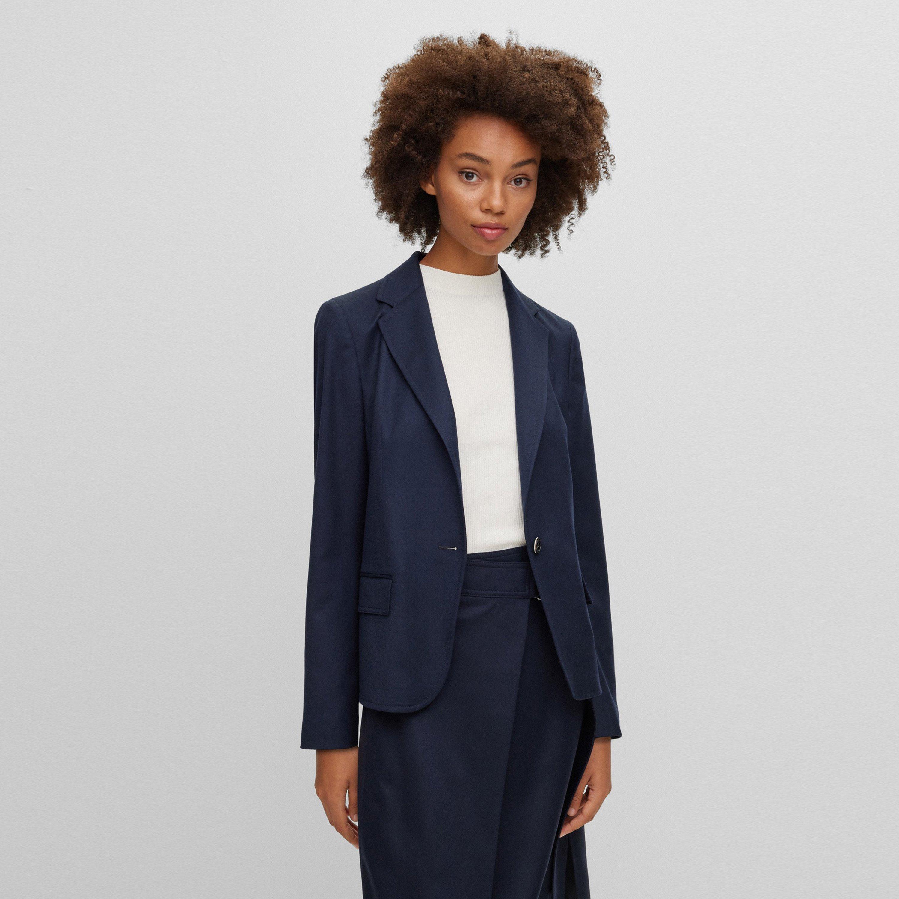 Dark Blue - Boss - Women's Jocalua Suit Jacket - 2