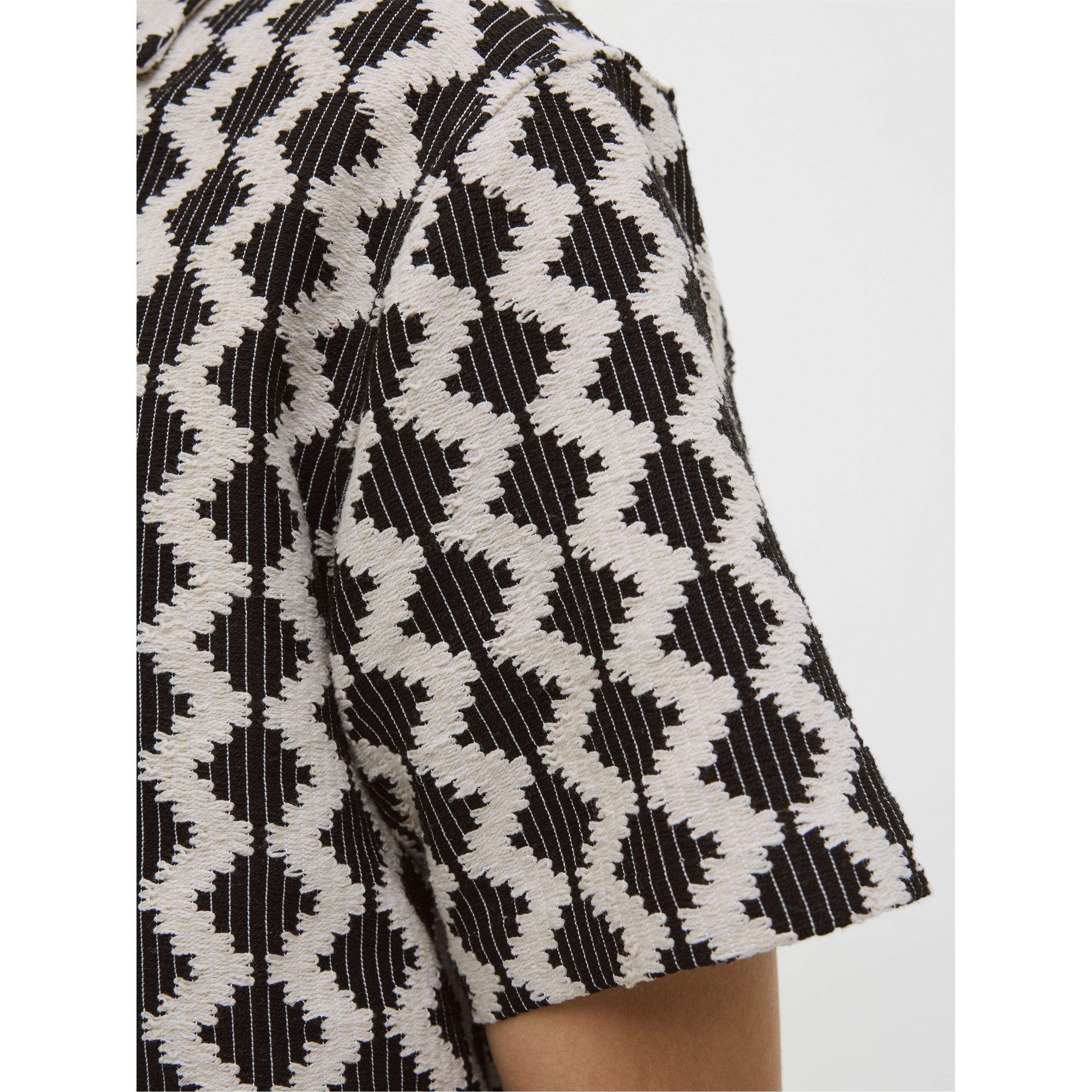 Black - Jack and Jones - Resort Short-Sleeve Patterned Shirt - 3