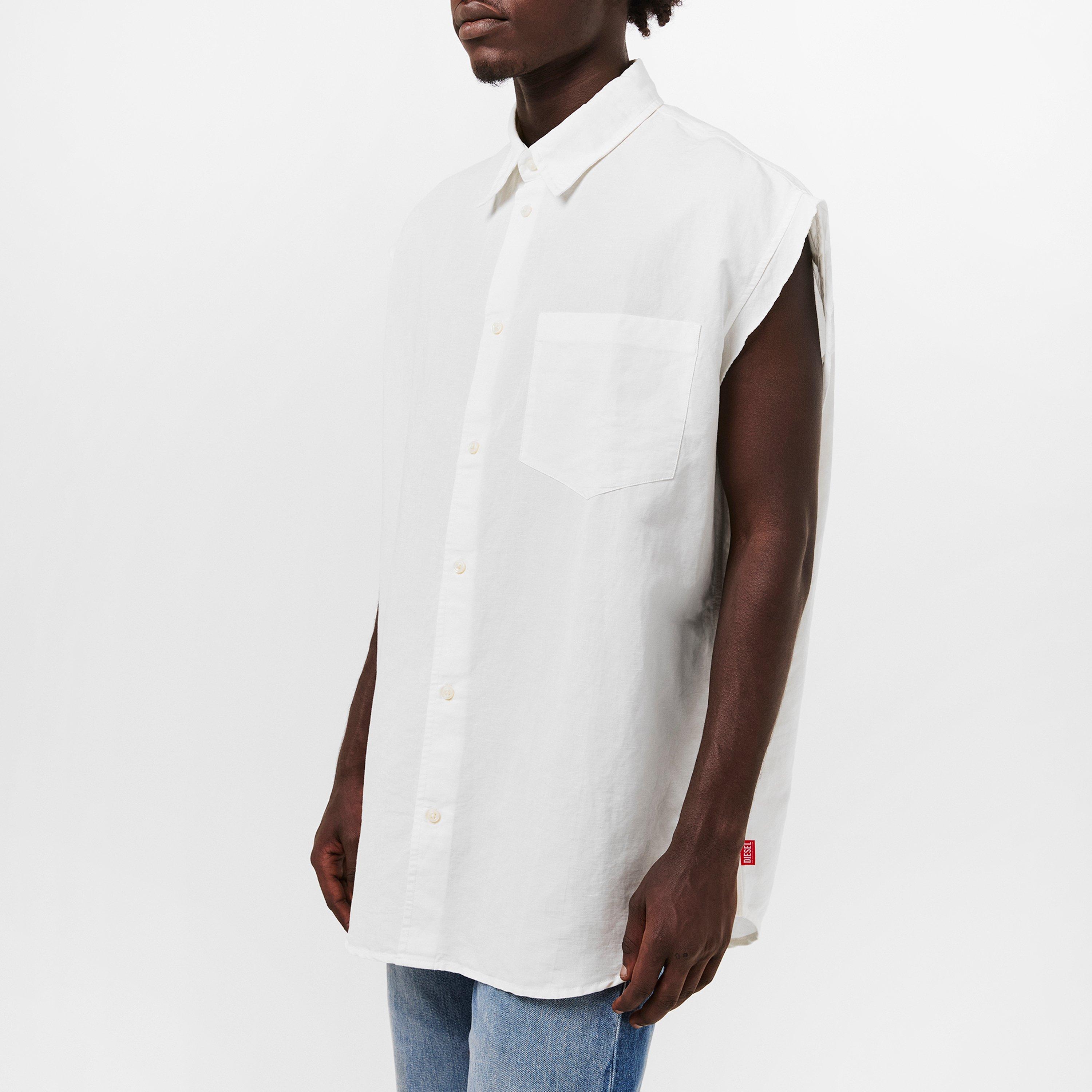 Vapourous Gray - Diesel - Men's Long-Sleeve Plain Shirt - 3