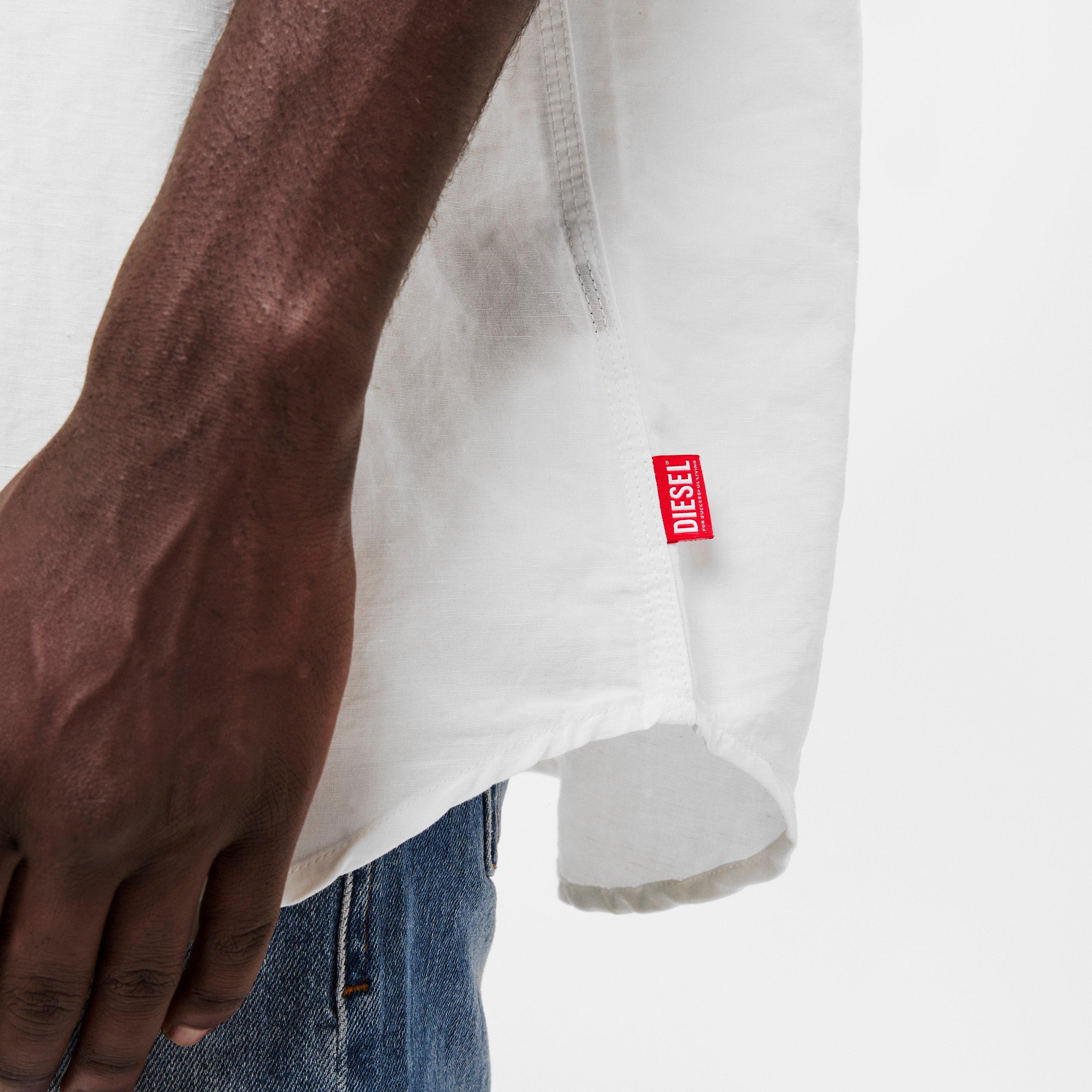 Vapourous Gray - Diesel - Men's Long-Sleeve Plain Shirt - 5