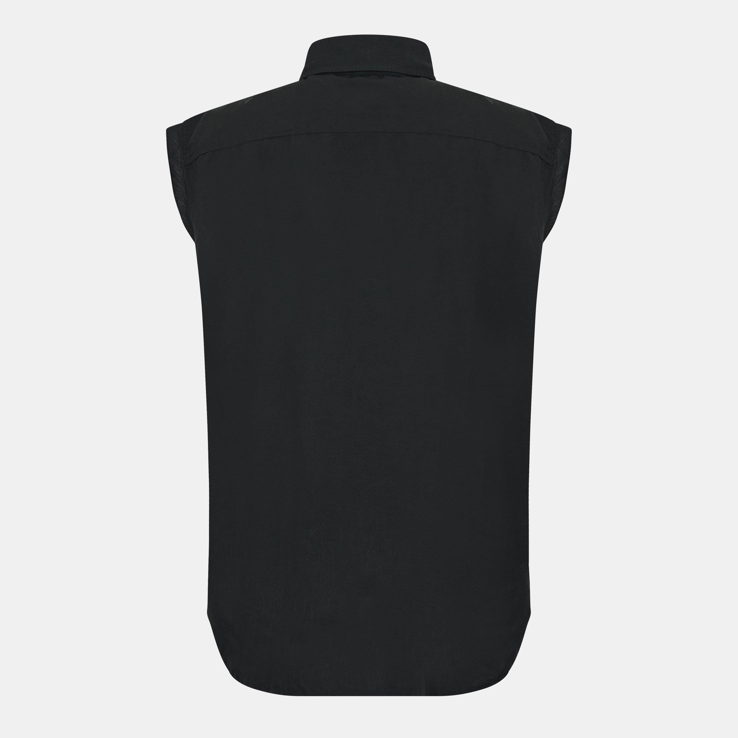 Black Black - Diesel - Men's Long-Sleeve Plain Shirt - 2