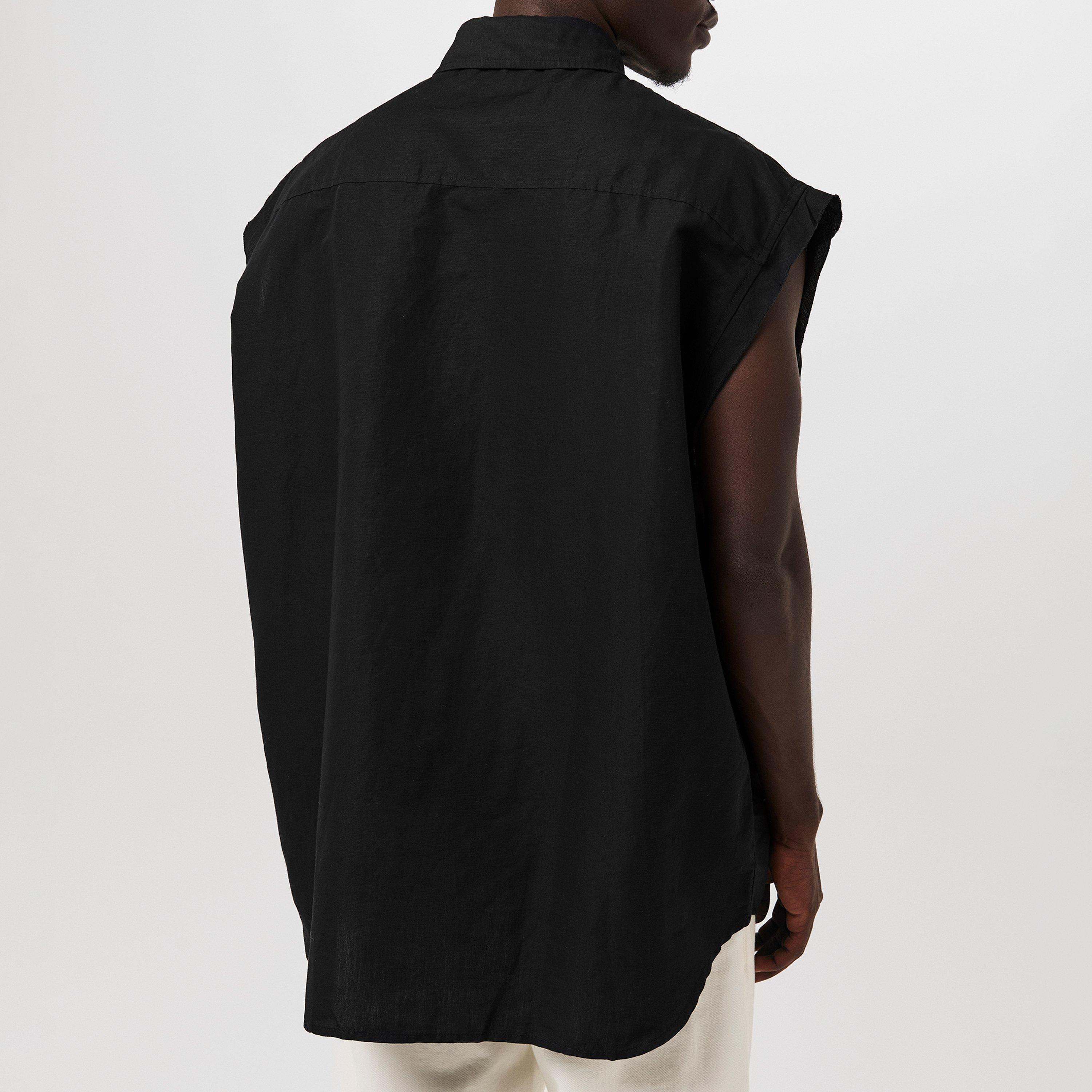 Black Black - Diesel - Men's Long-Sleeve Plain Shirt - 4