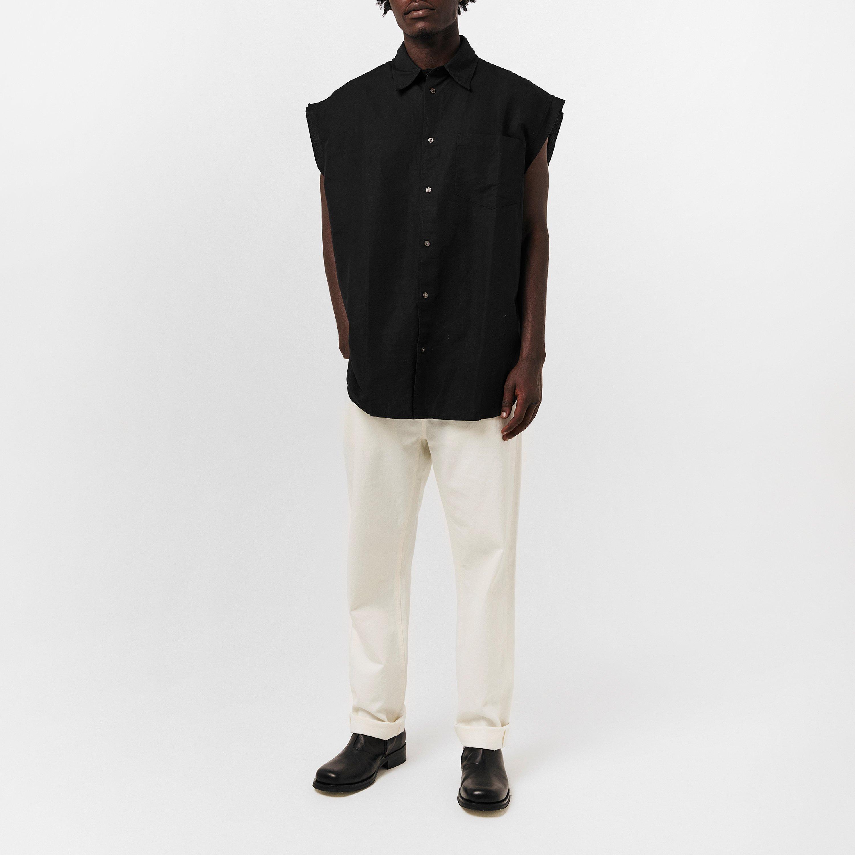 Black Black - Diesel - Men's Long-Sleeve Plain Shirt - 6