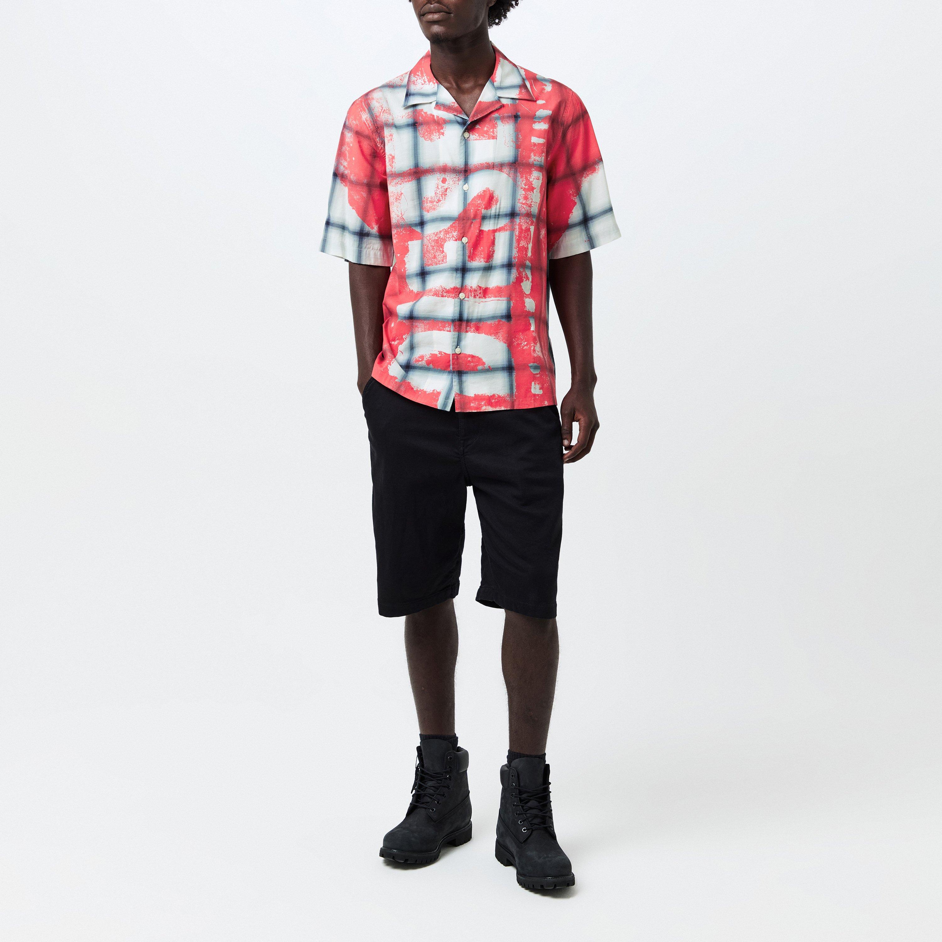 Racing Red - Diesel - Men's Nabil Long-Sleeve Plain Shirt - 6