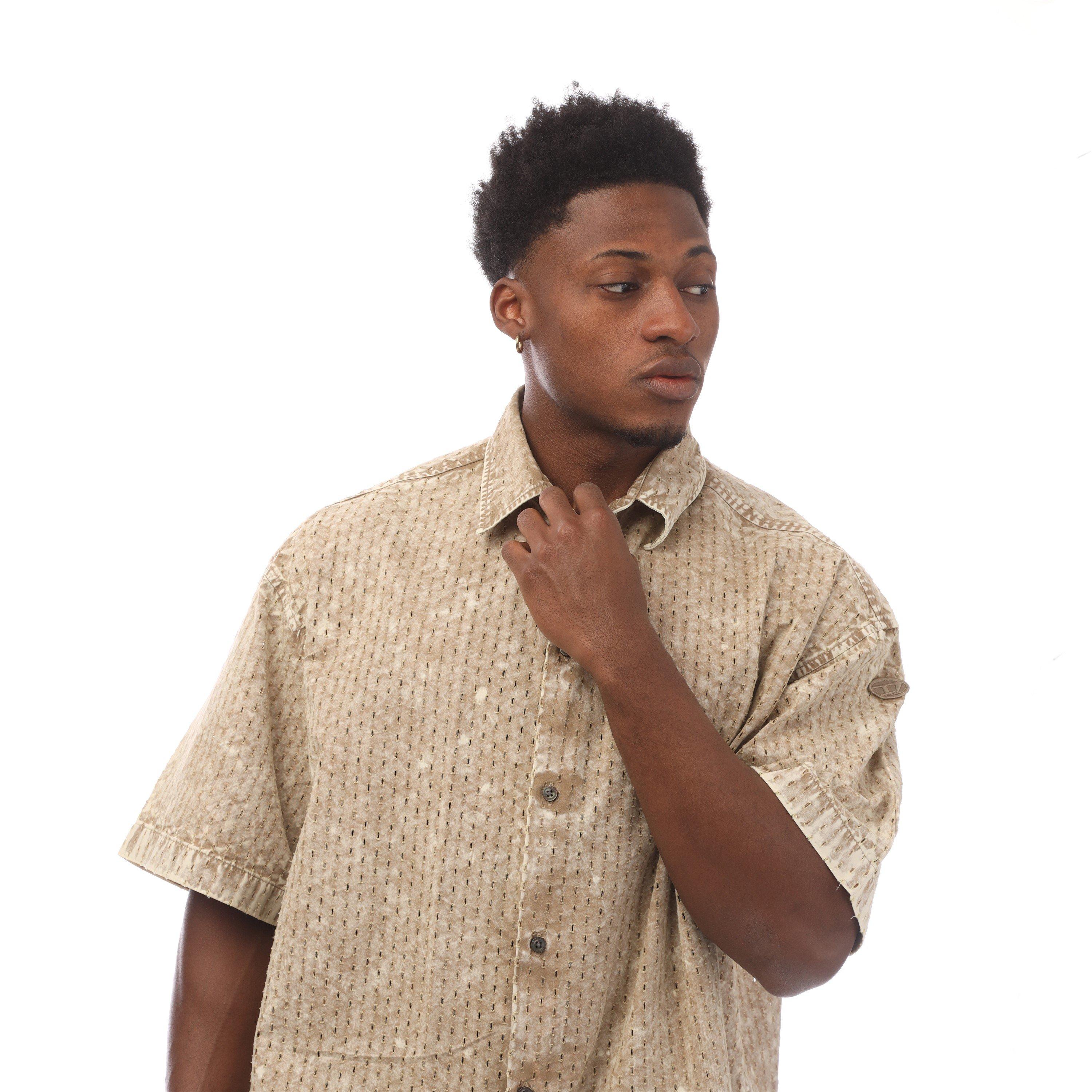 Tree House - Diesel - Men's Short-Sleeve Plain Shirt - 2