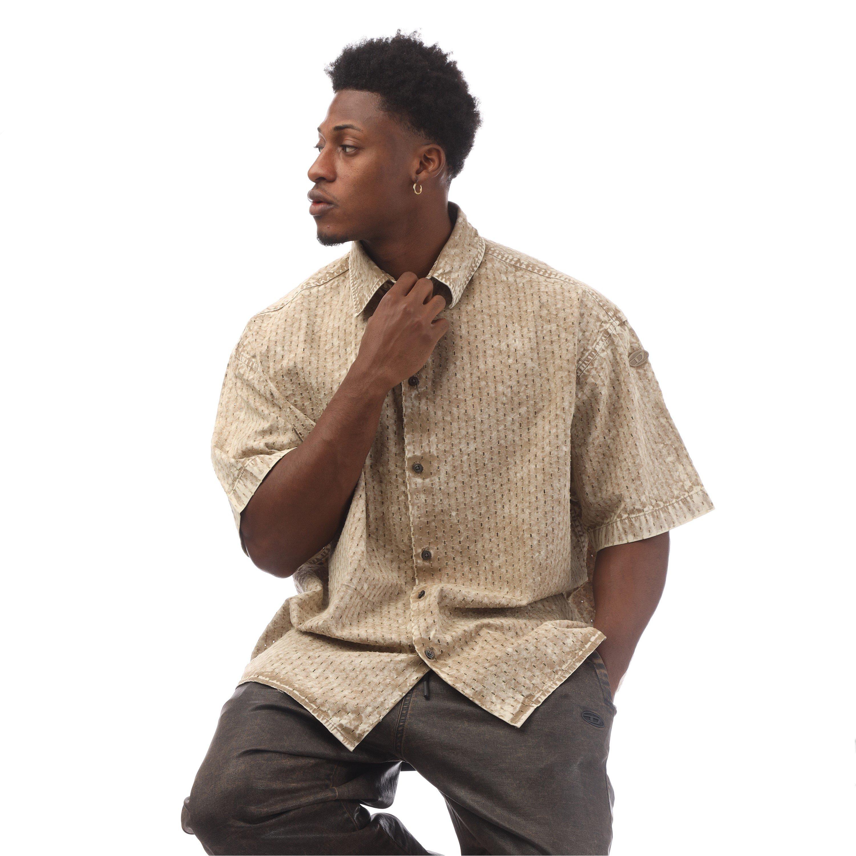 Tree House - Diesel - Men's Short-Sleeve Plain Shirt - 4