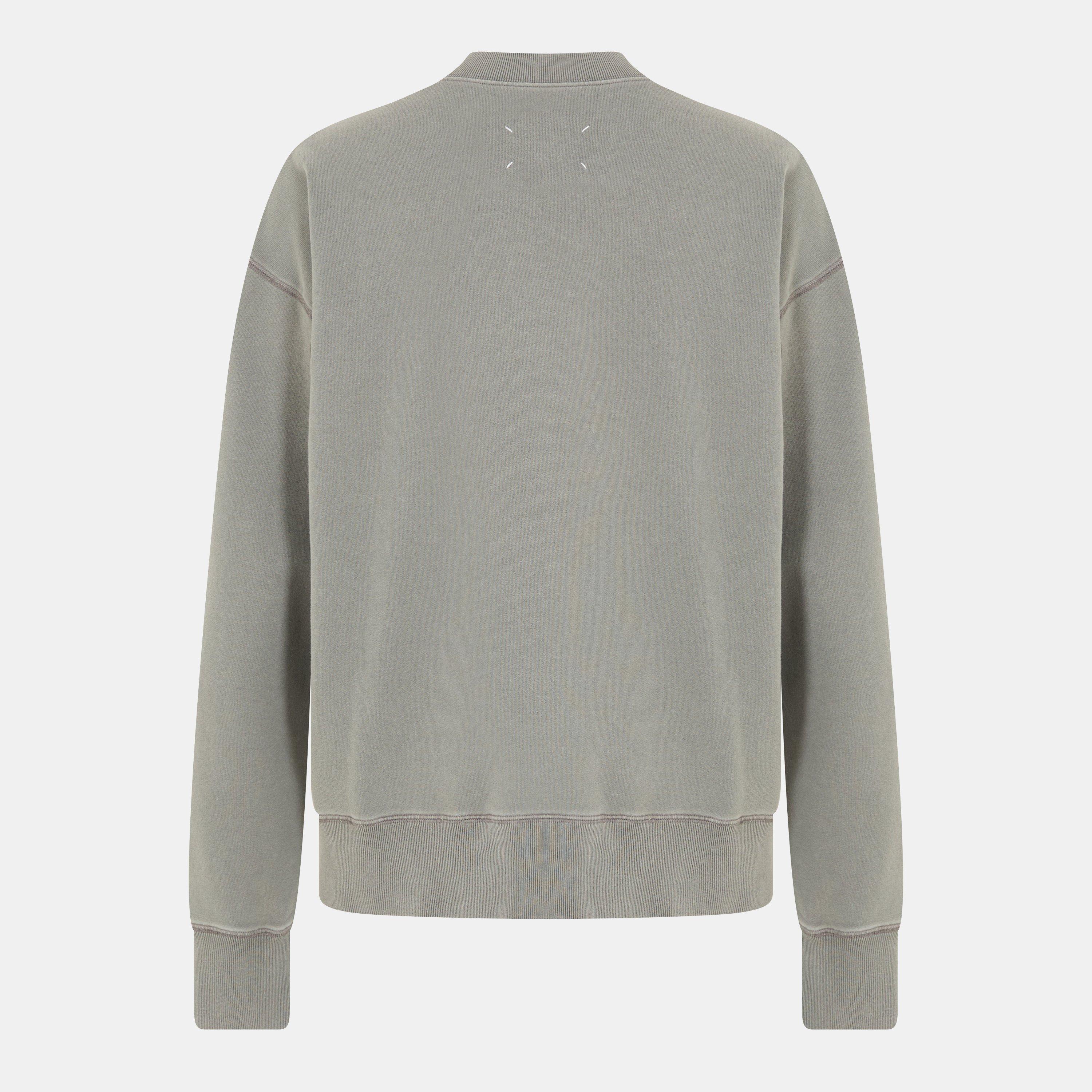 Vintage Grey - Maison Margiela - Men's Quarter Zip Fleece Top - 2