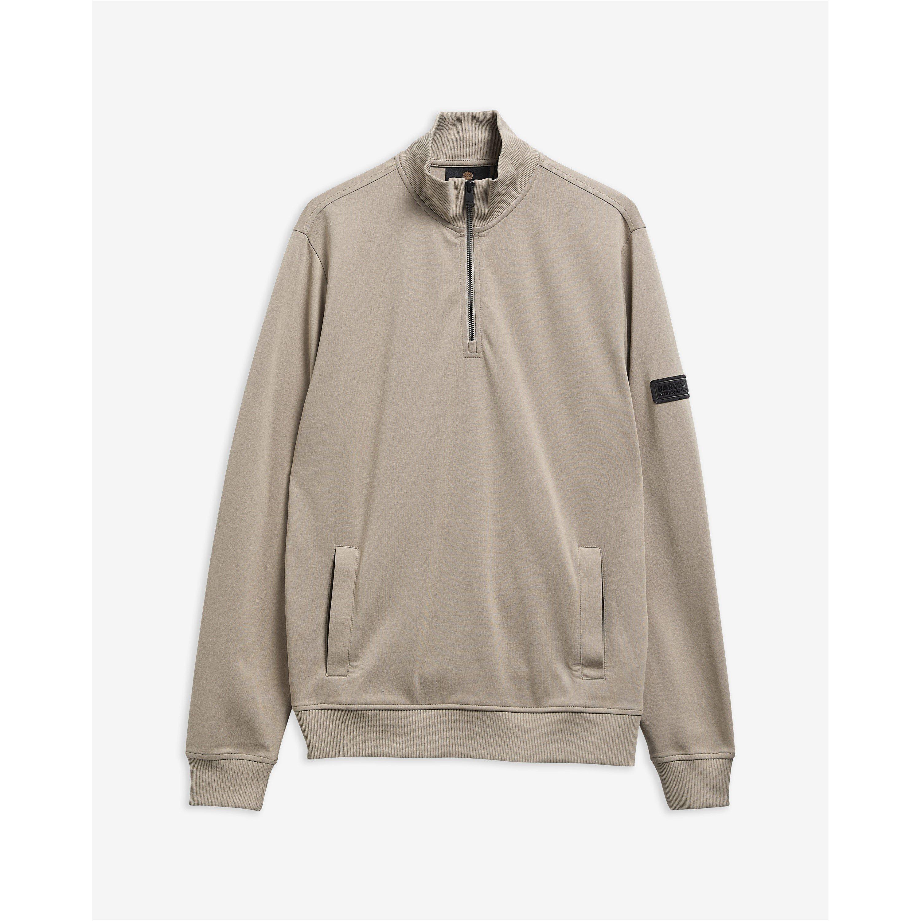 Concrete - Barbour International - Ilford Interlock Half-Zip Sweatshirt - 10