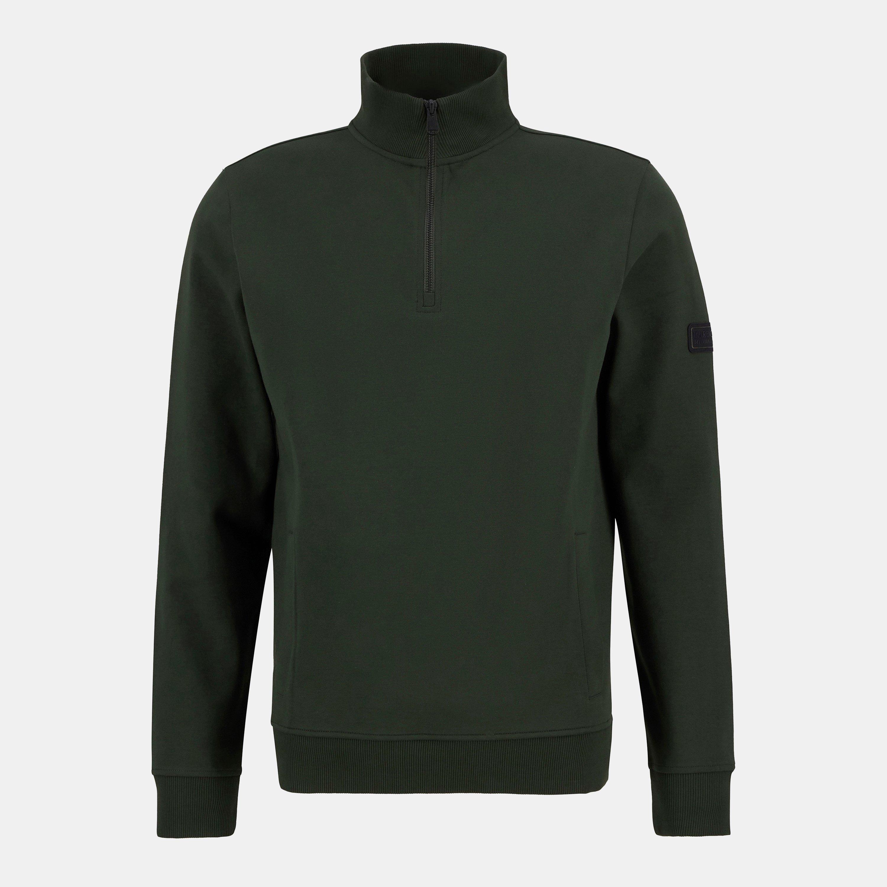 Barbour International Ilford Interlock Half-Zip Sweatshirt - Sage - XL