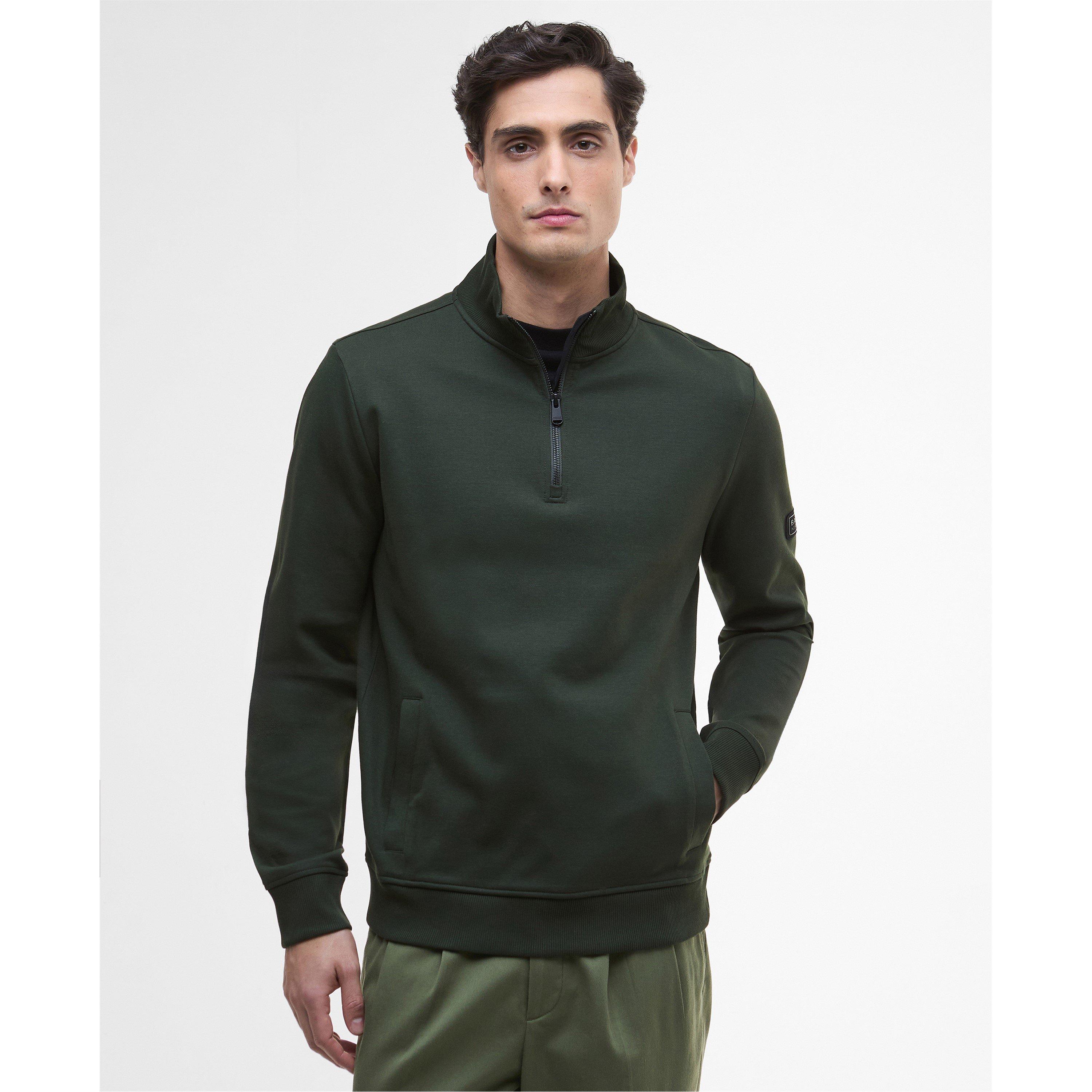 Sage - Barbour International - Ilford Interlock Half-Zip Sweatshirt - 2