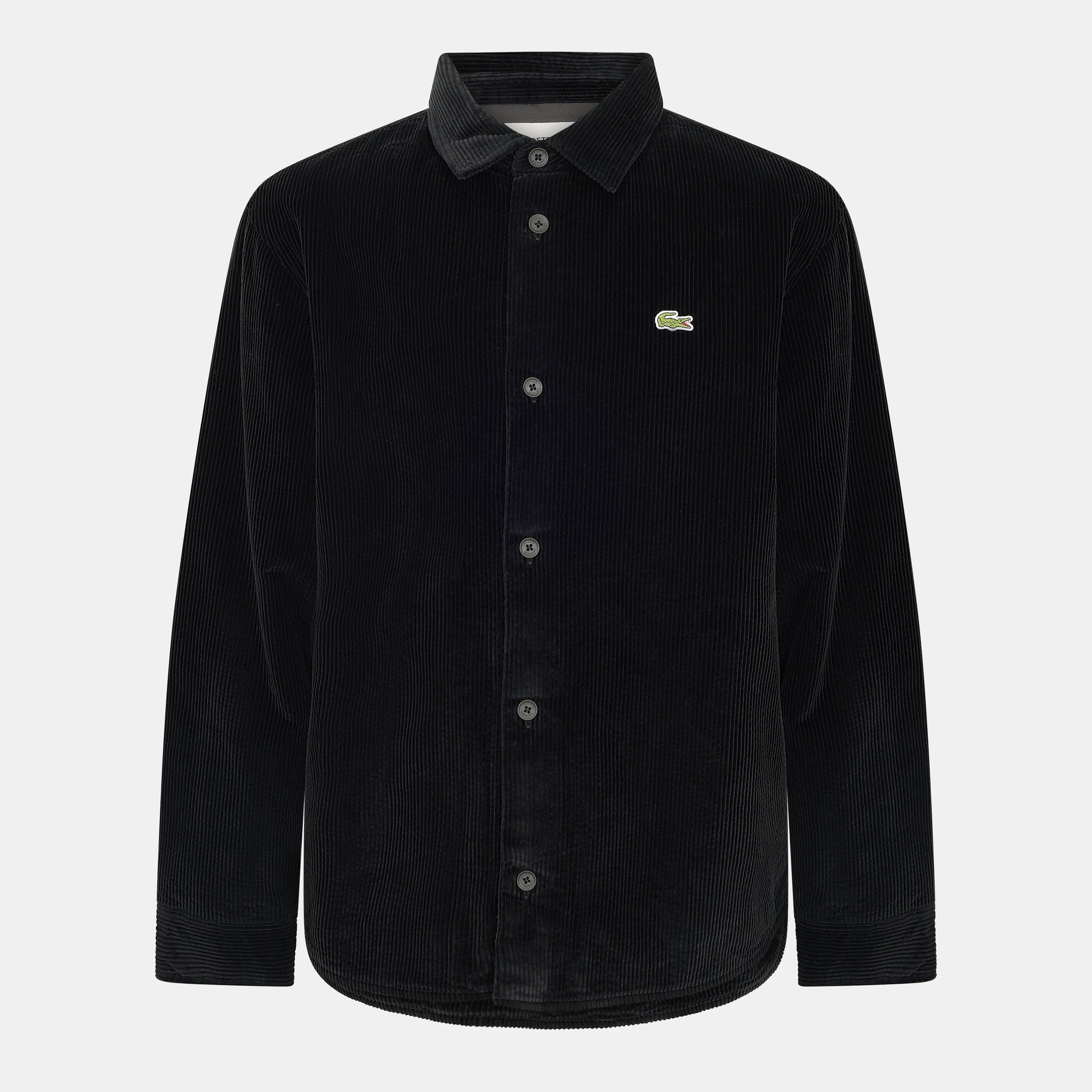 Black - Lacoste - Men's Long-Sleeve Oxford Shirt - 1