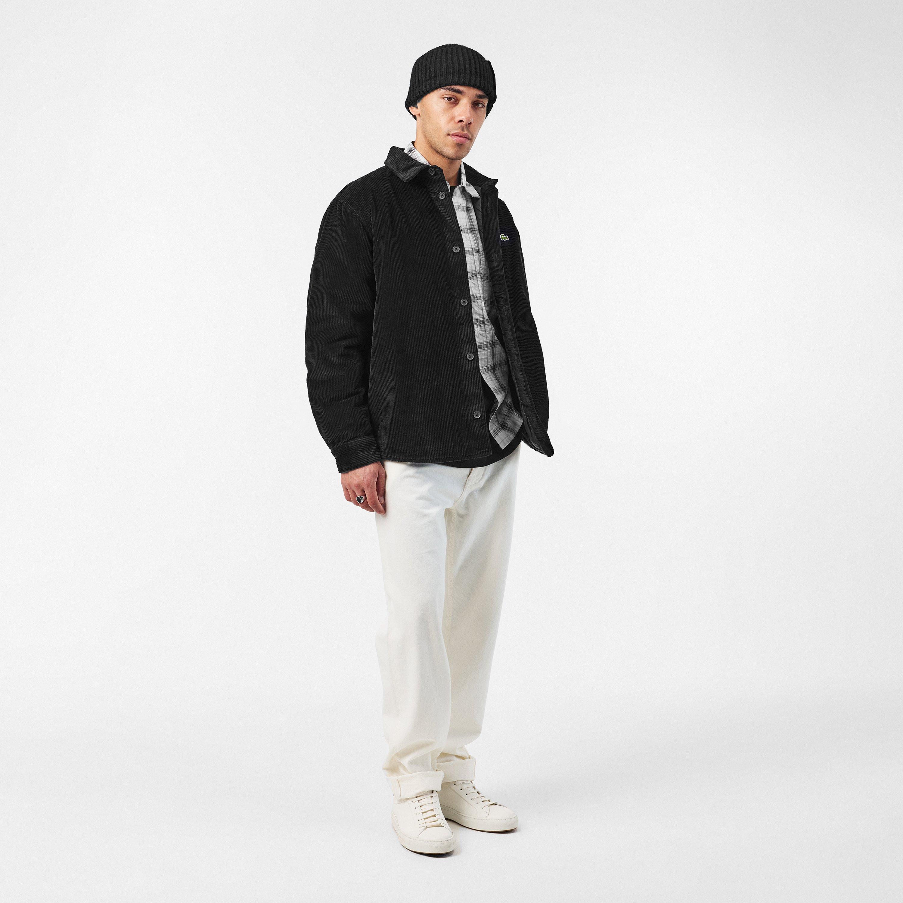 Black - Lacoste - Men's Long-Sleeve Oxford Shirt - 6