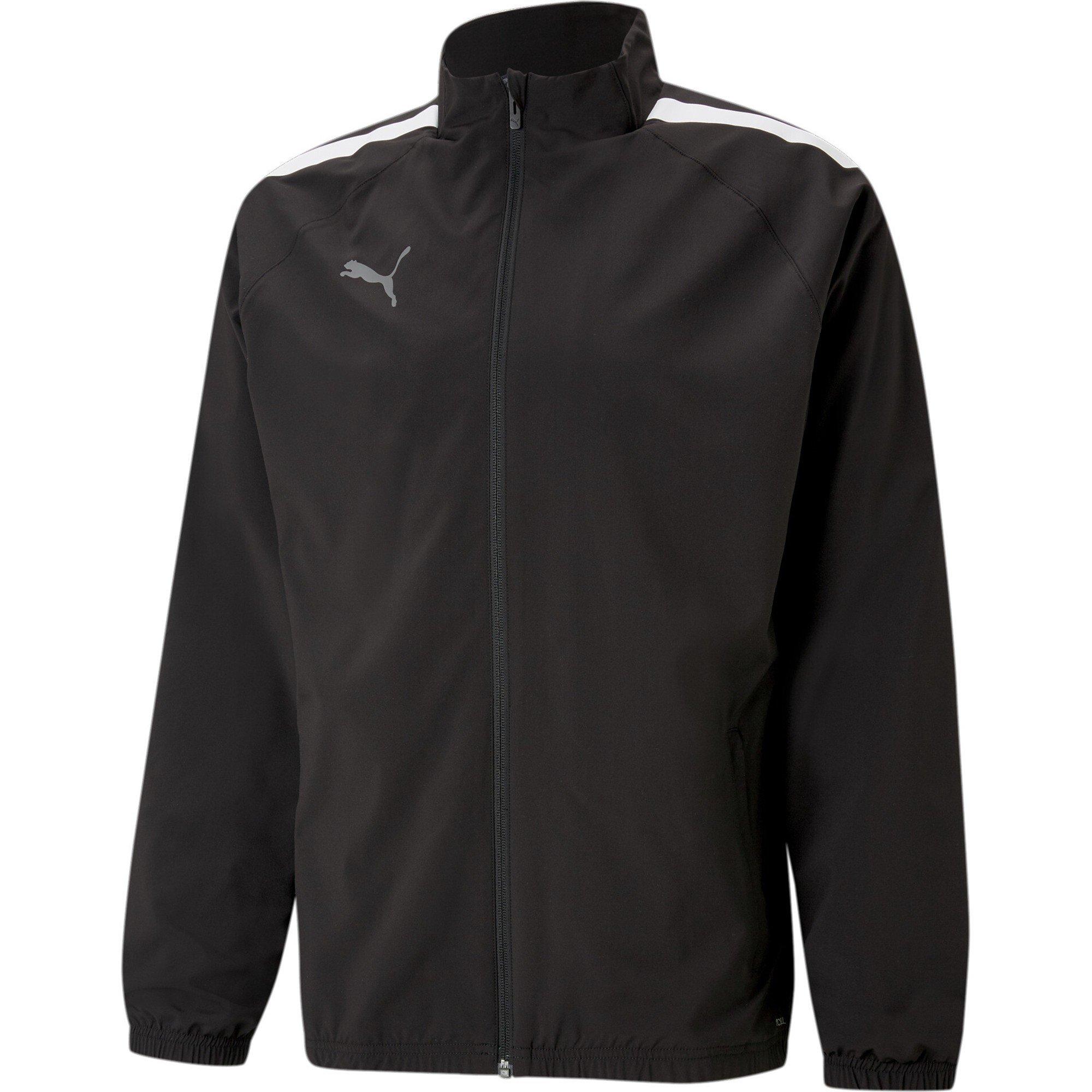 Black/White - Puma - Puma Teamliga Sideline Jacket Tracksuit Top Mens - 1