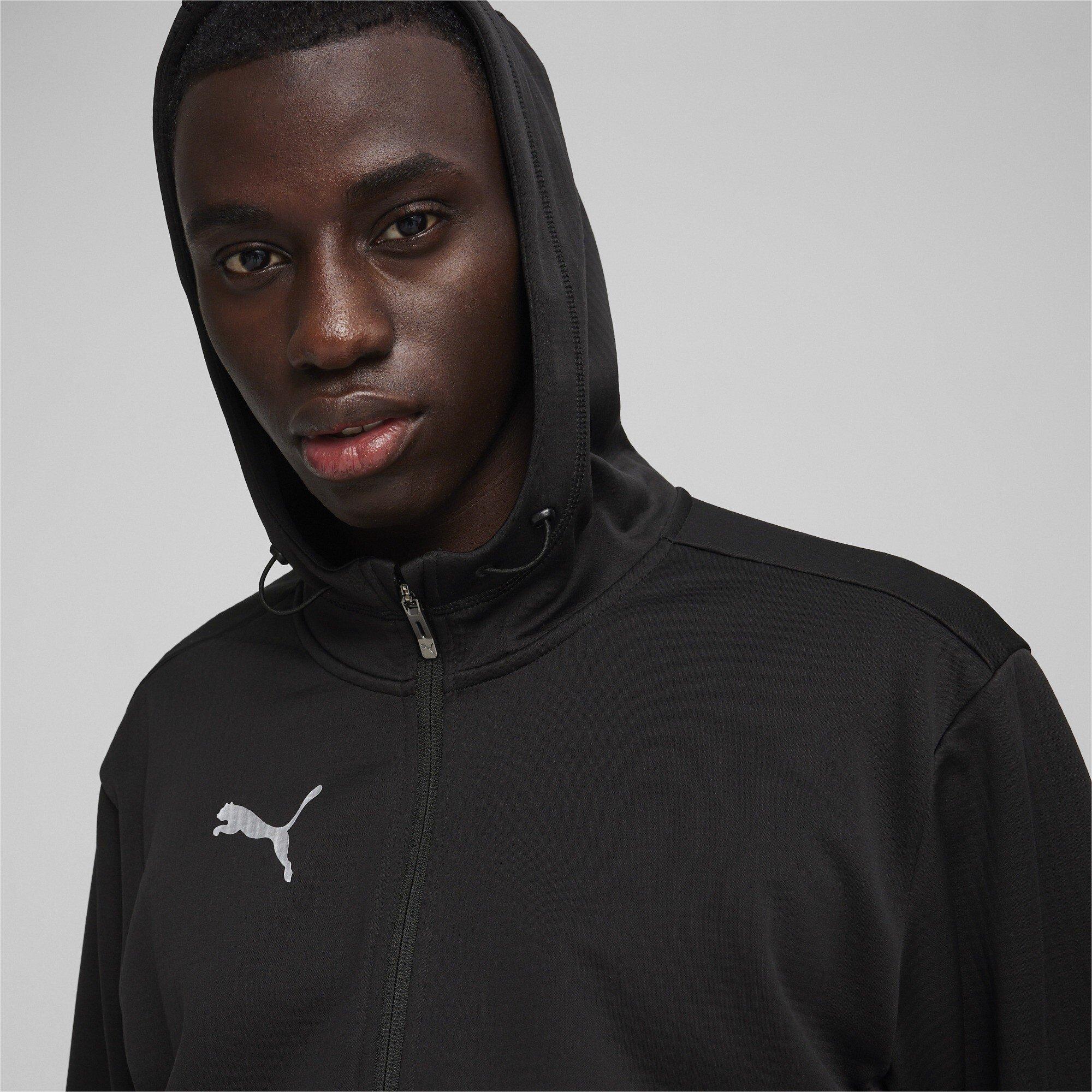 Black/Silver - Puma - Puma Teamfinal Training Fleece Jkt Tracksuit Top Mens - 5