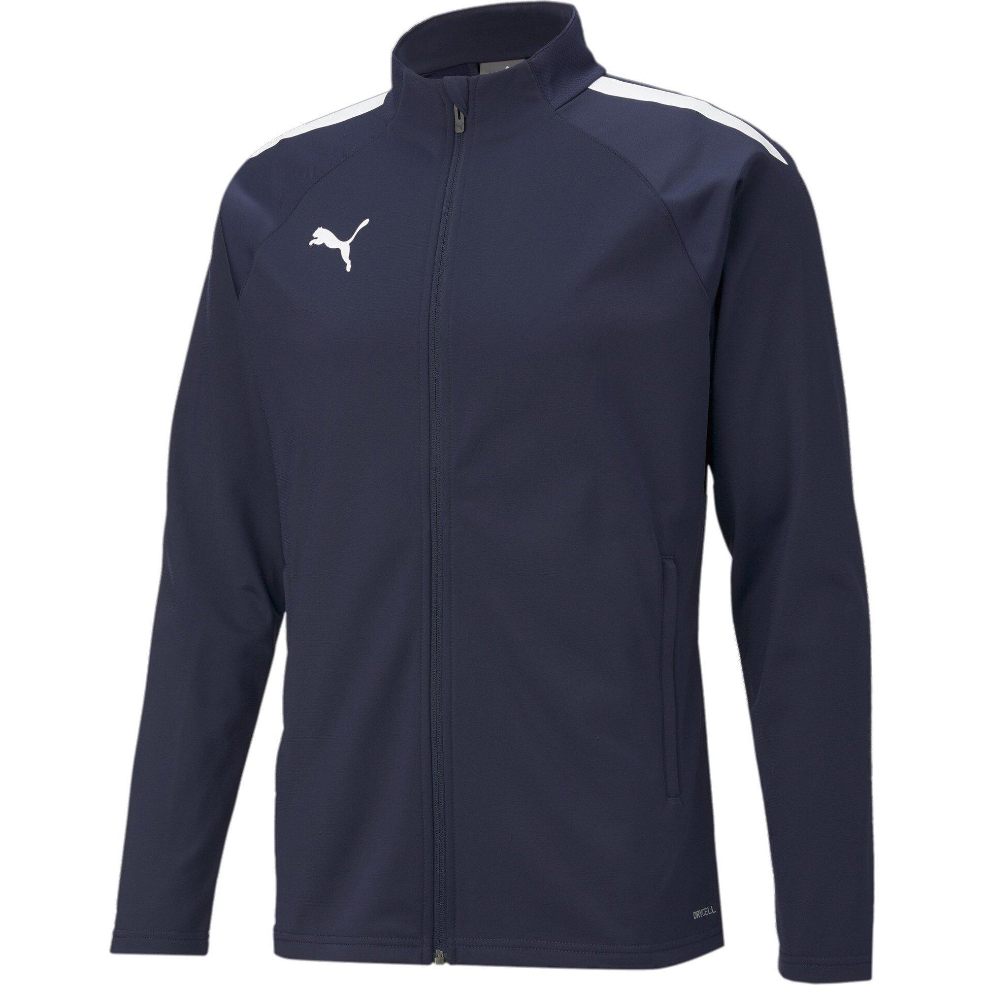 Puma Men's Teamliga Training Jacket Tracksuit Top - Peacoat/White - L