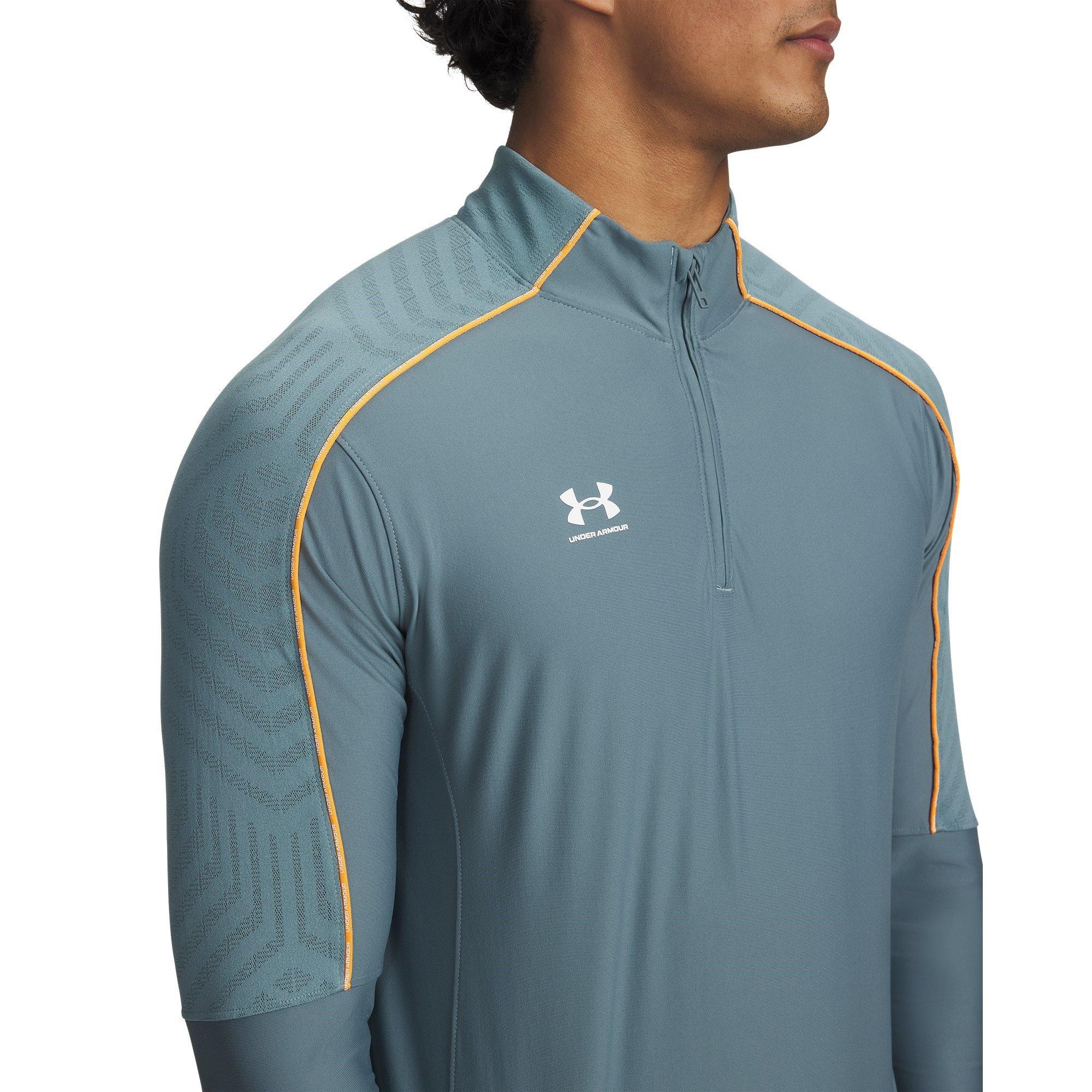 Grau/Orange - Under Armour - Drill Top - 3