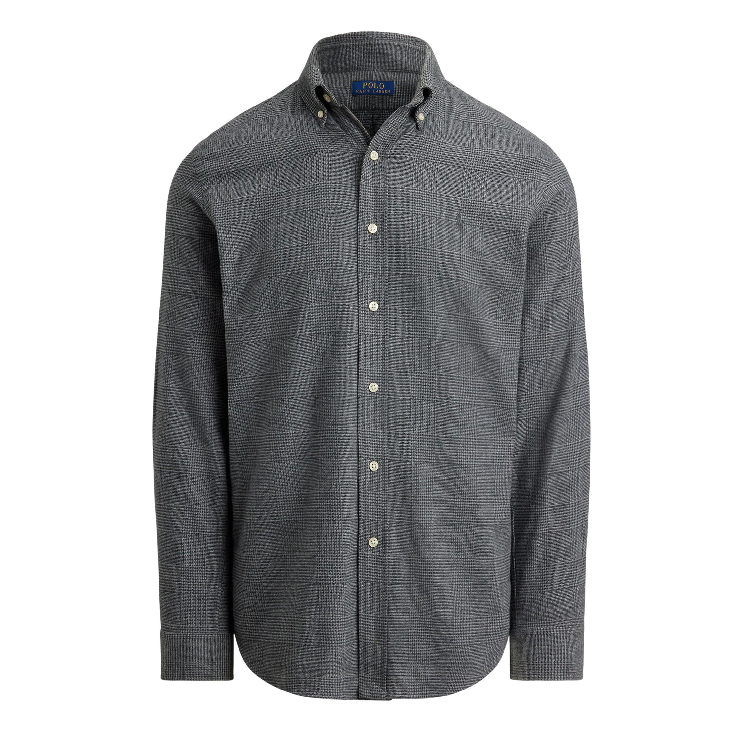 Polo Ralph Lauren Men's Long Sleeve Patterned Shirt - Grey Heather - M