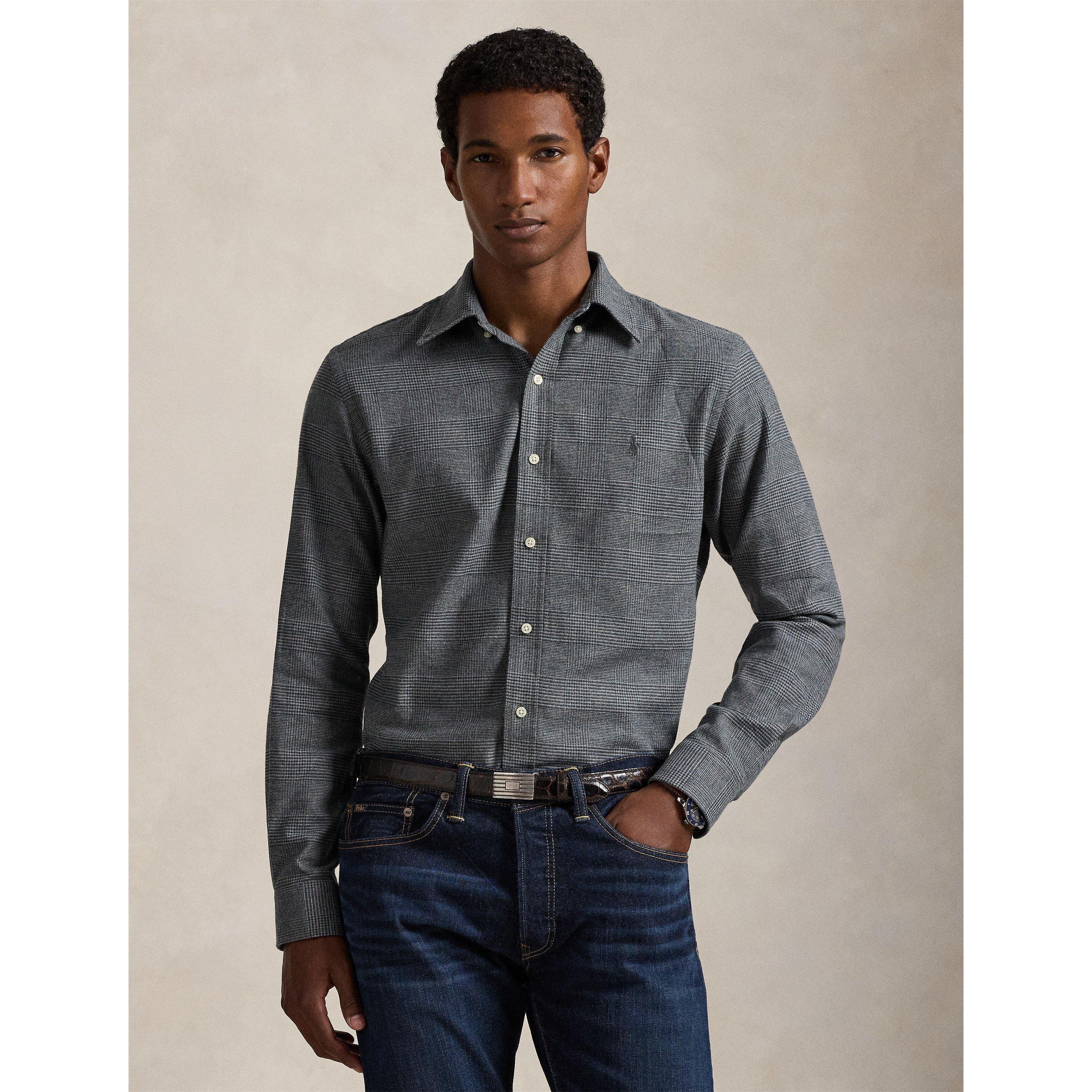 Grey Heather - Polo Ralph Lauren - Men's Long Sleeve Patterned Shirt - 3