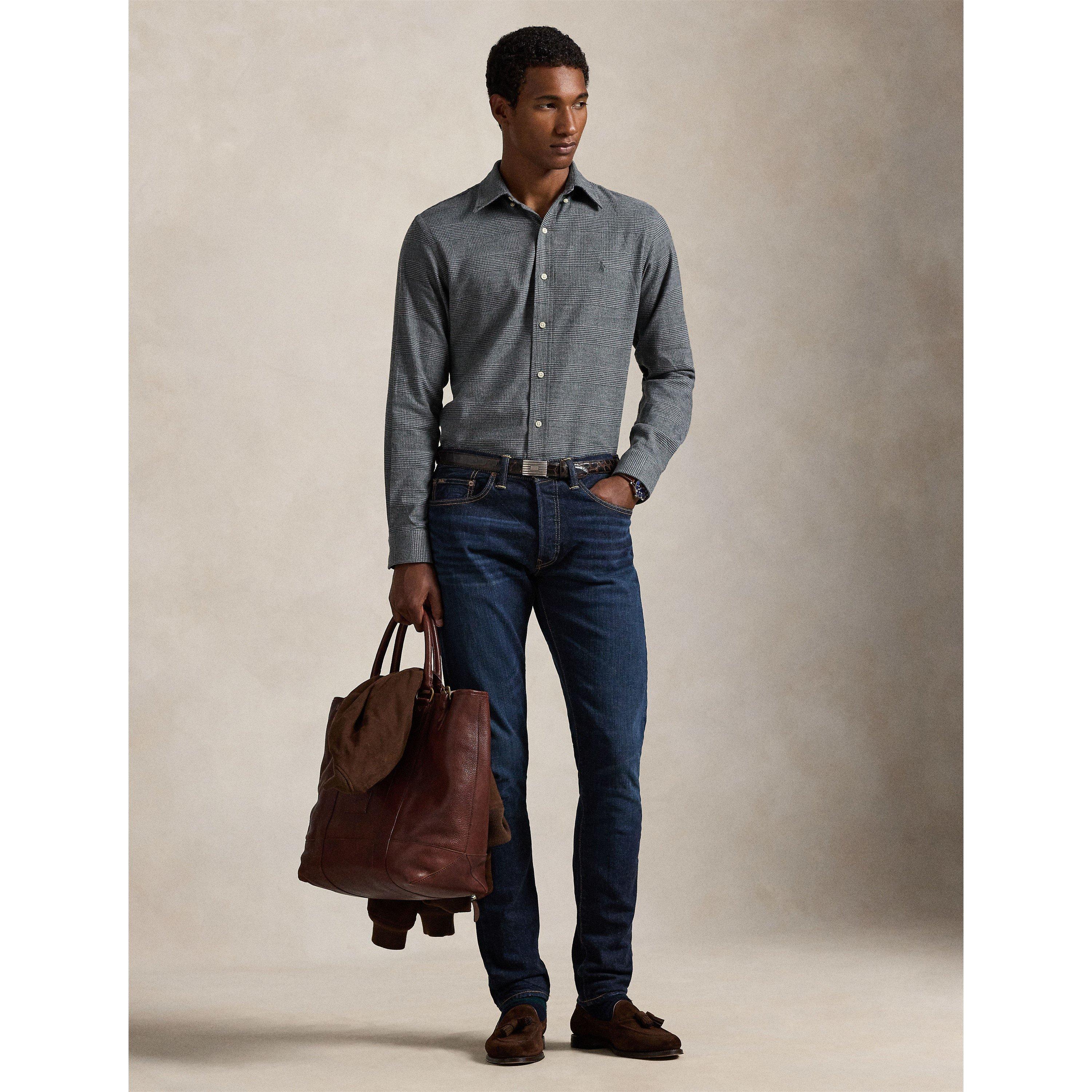 Grey Heather - Polo Ralph Lauren - Men's Long Sleeve Patterned Shirt - 6