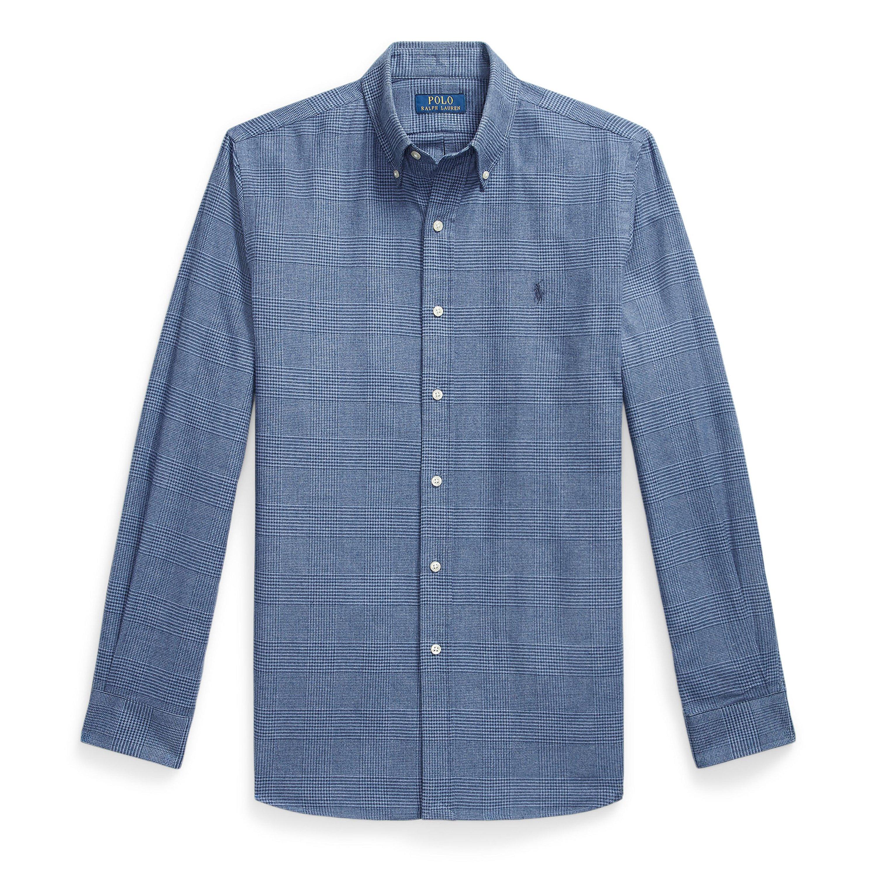Polo Ralph Lauren Men's Long Sleeve Patterned Shirt - Blue Hthr - M