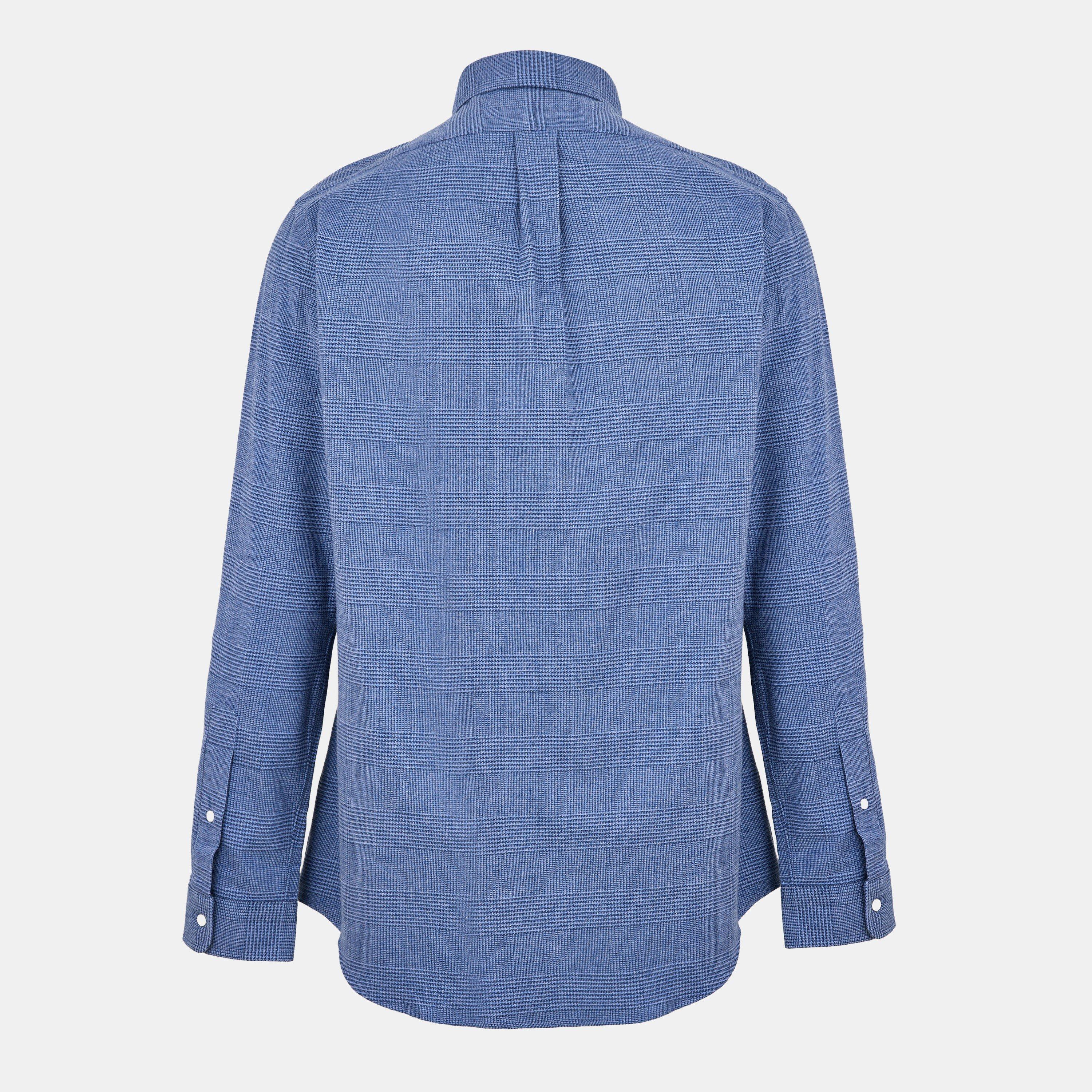 Blue Hthr - Polo Ralph Lauren - Men's Long Sleeve Patterned Shirt - 2