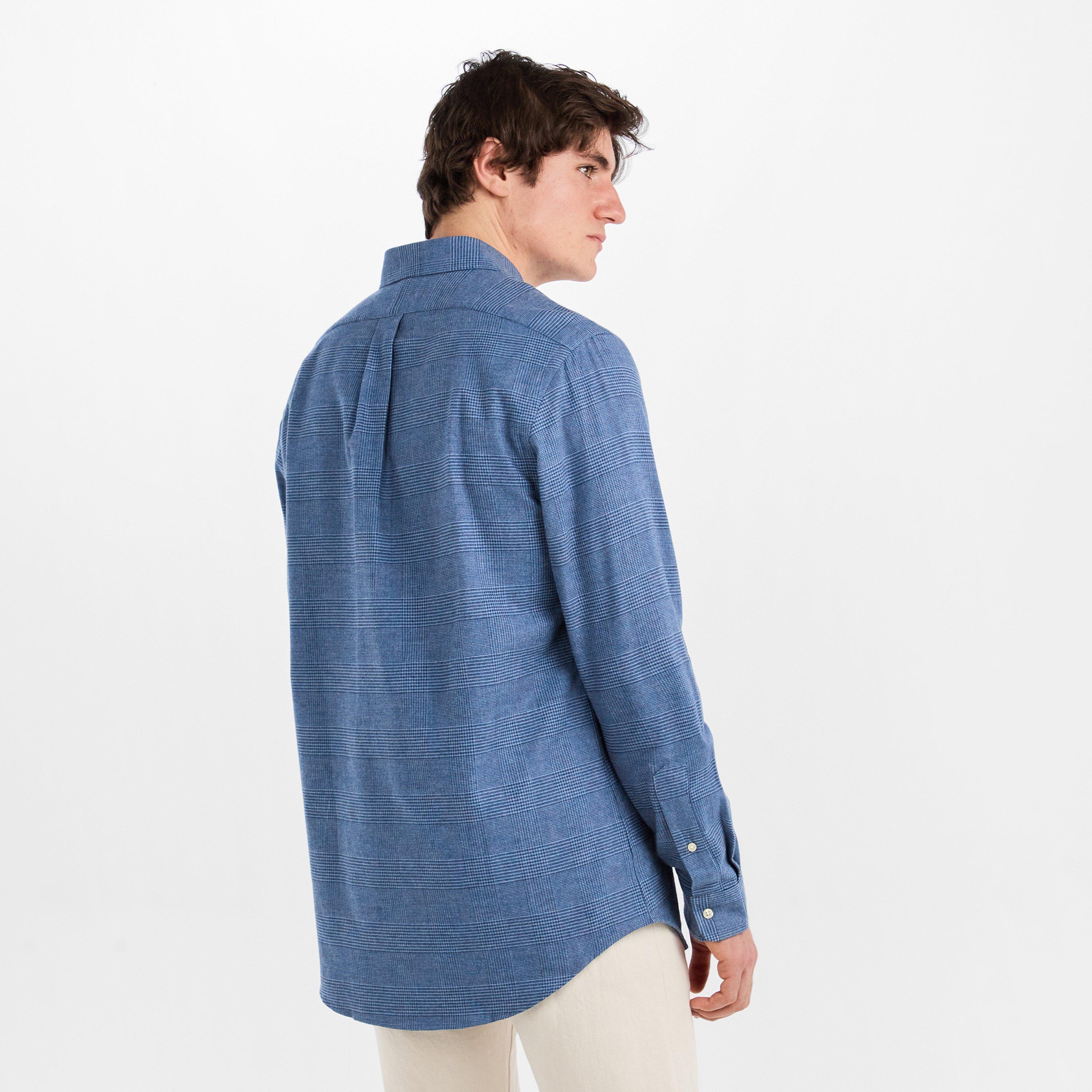 Blue Hthr - Polo Ralph Lauren - Men's Long Sleeve Patterned Shirt - 4