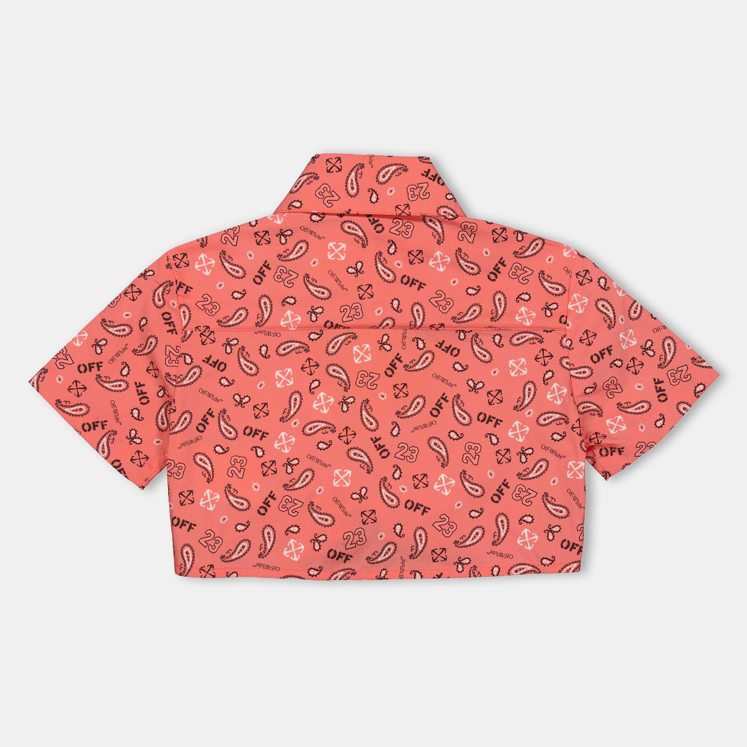 Red Multi - Off White - Kids Long-Sleeve Dress Shirt - 2