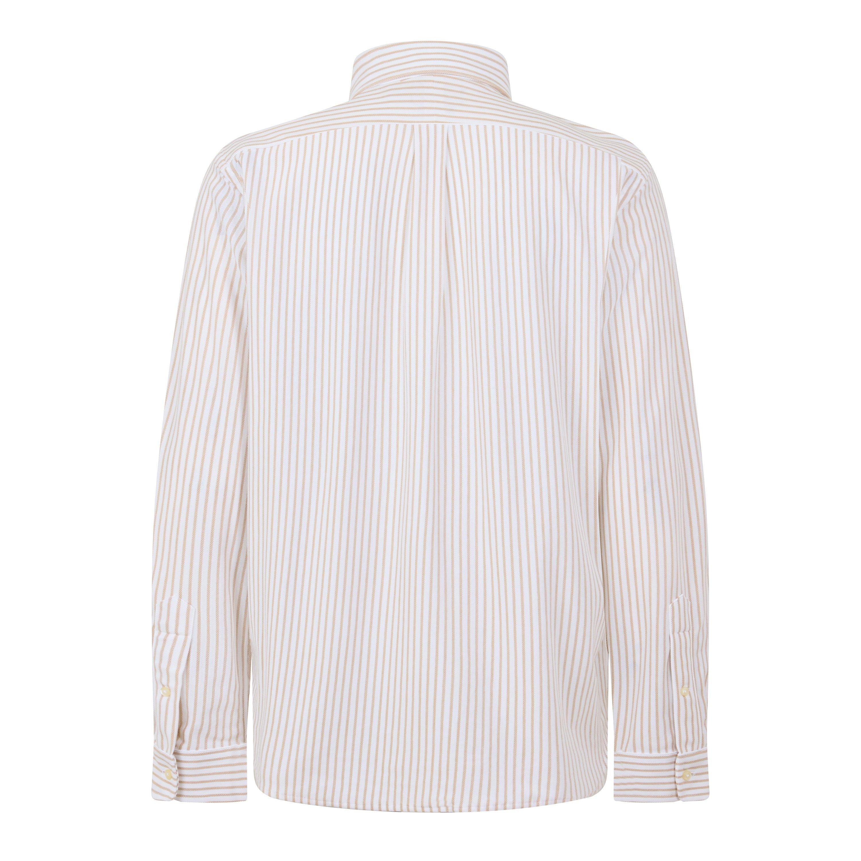 White/Beige - Polo Ralph Lauren - Striped Oxford Shirt - 2