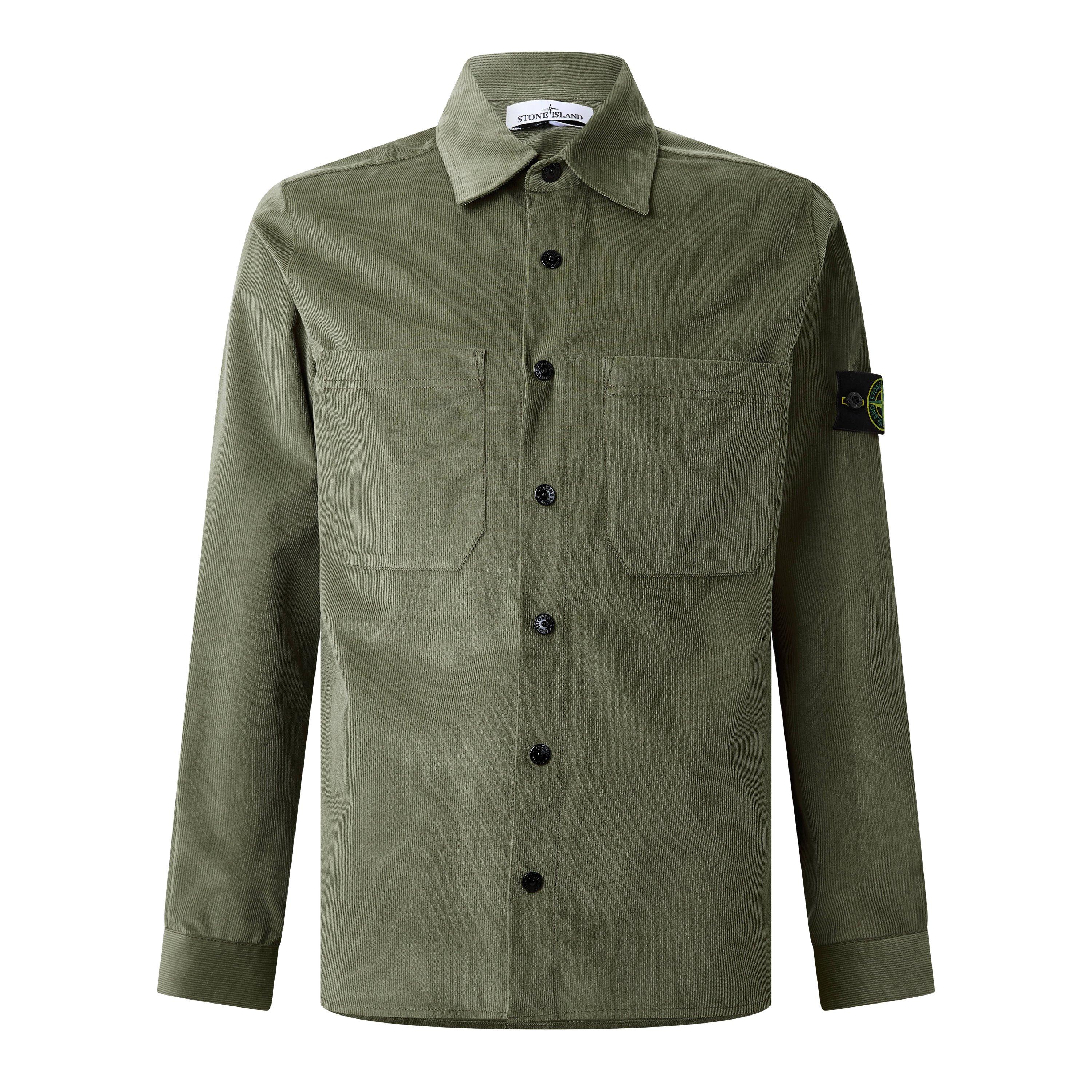 Mil Green V005G - Stone Island - Stone Cord Shirt Sn64 - 1