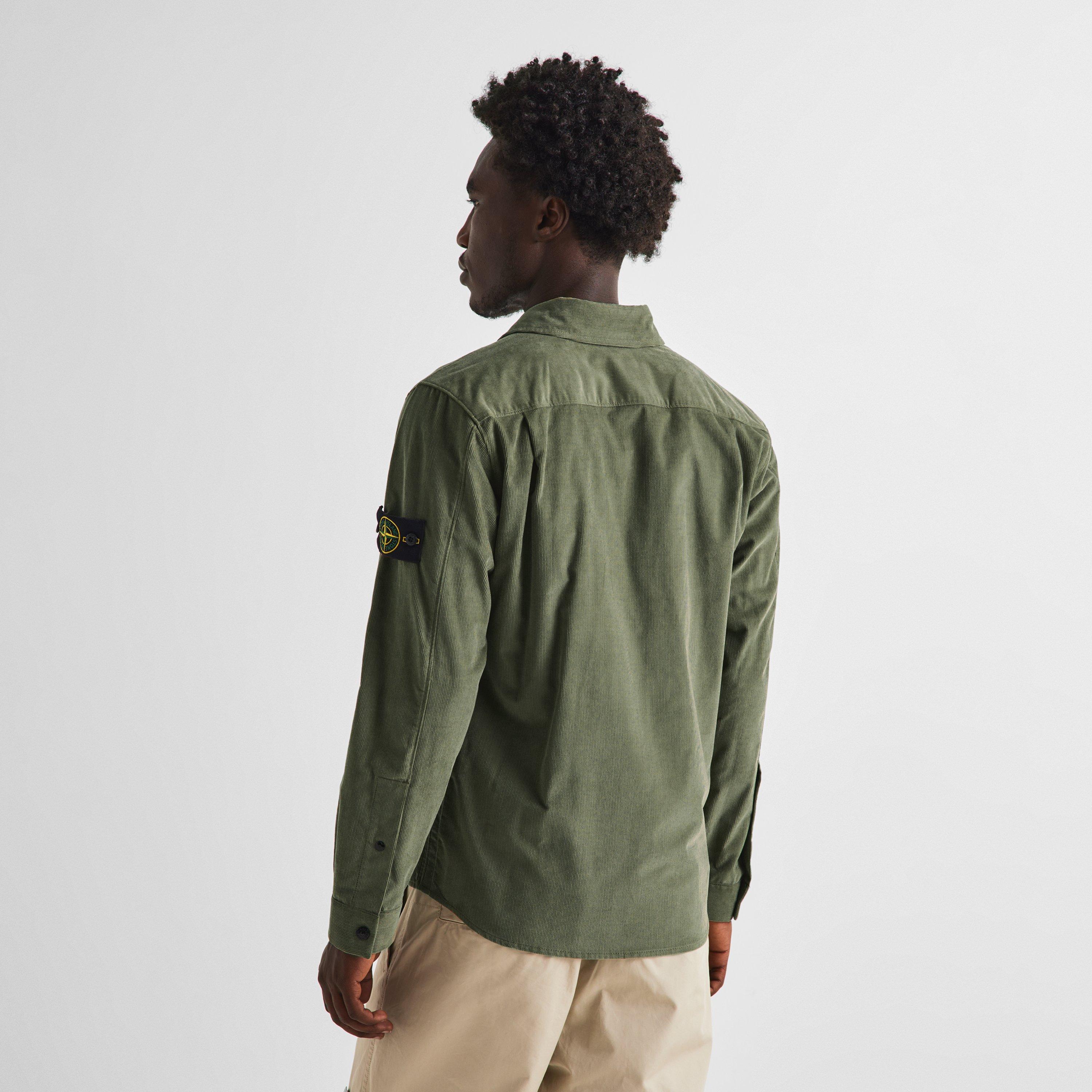 Mil Green V005G - Stone Island - Stone Cord Shirt Sn64 - 3