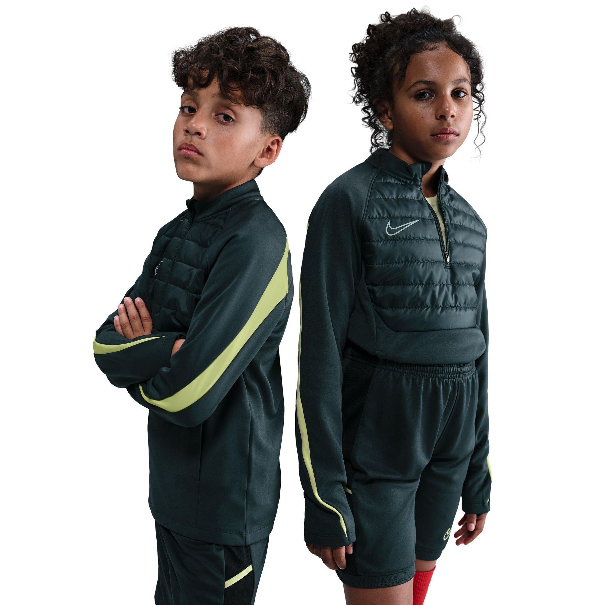 Nike Boys Academy Winter Warrior Drill Top - Seaweed/Lime - 13 (XL)