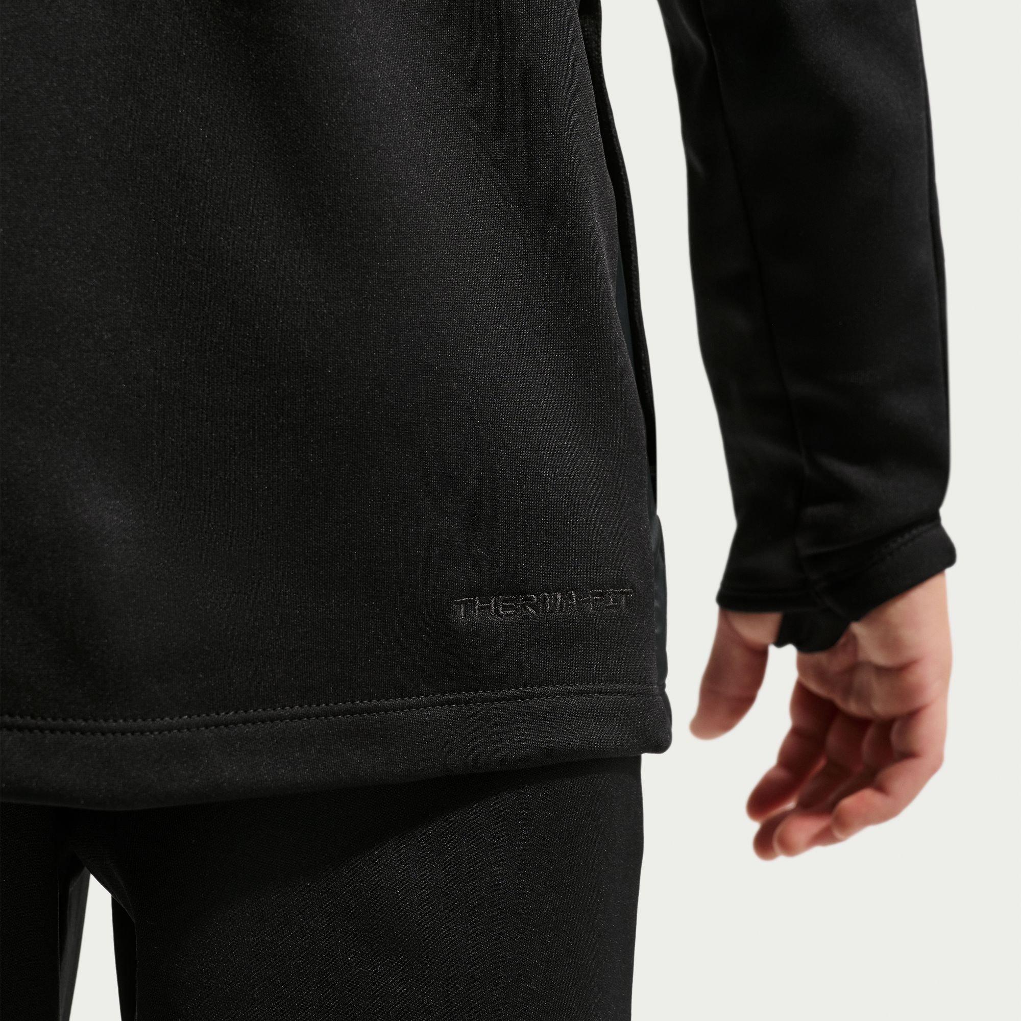 Black/Silver - Nike - Academy Winter Warrior Drill Top - 4