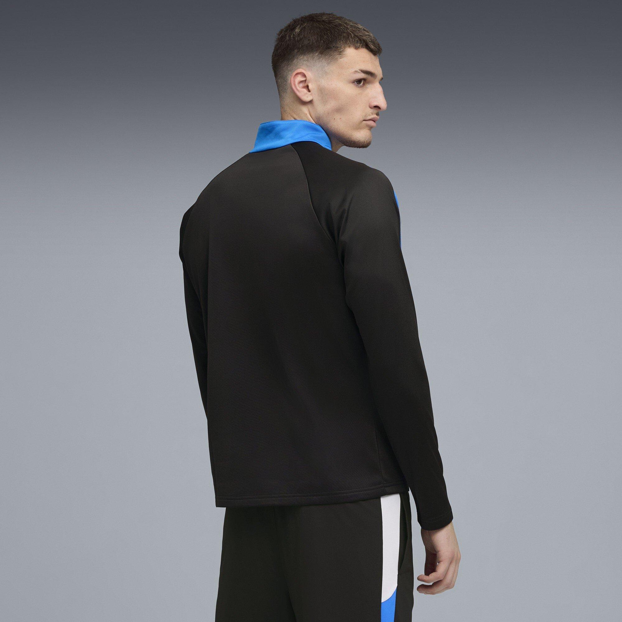 Preto/Branco - Puma - Men's Individualliga Quarter Zip Drill Top - 5