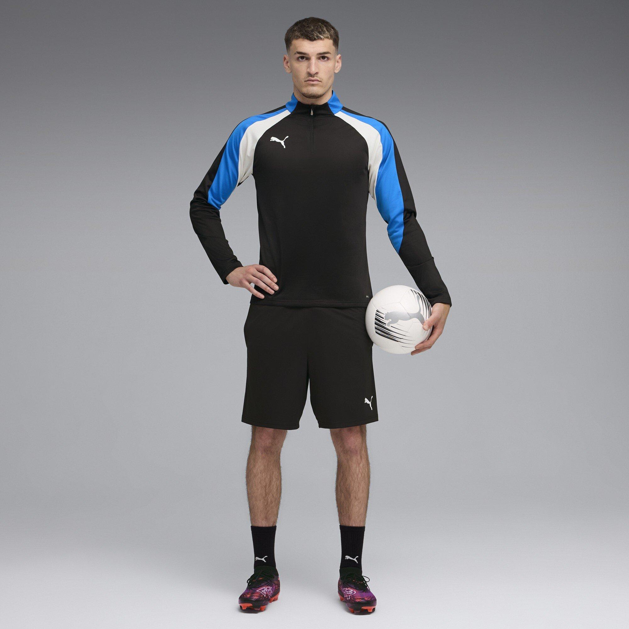 Preto/Branco - Puma - Men's Individualliga Quarter Zip Drill Top - 7