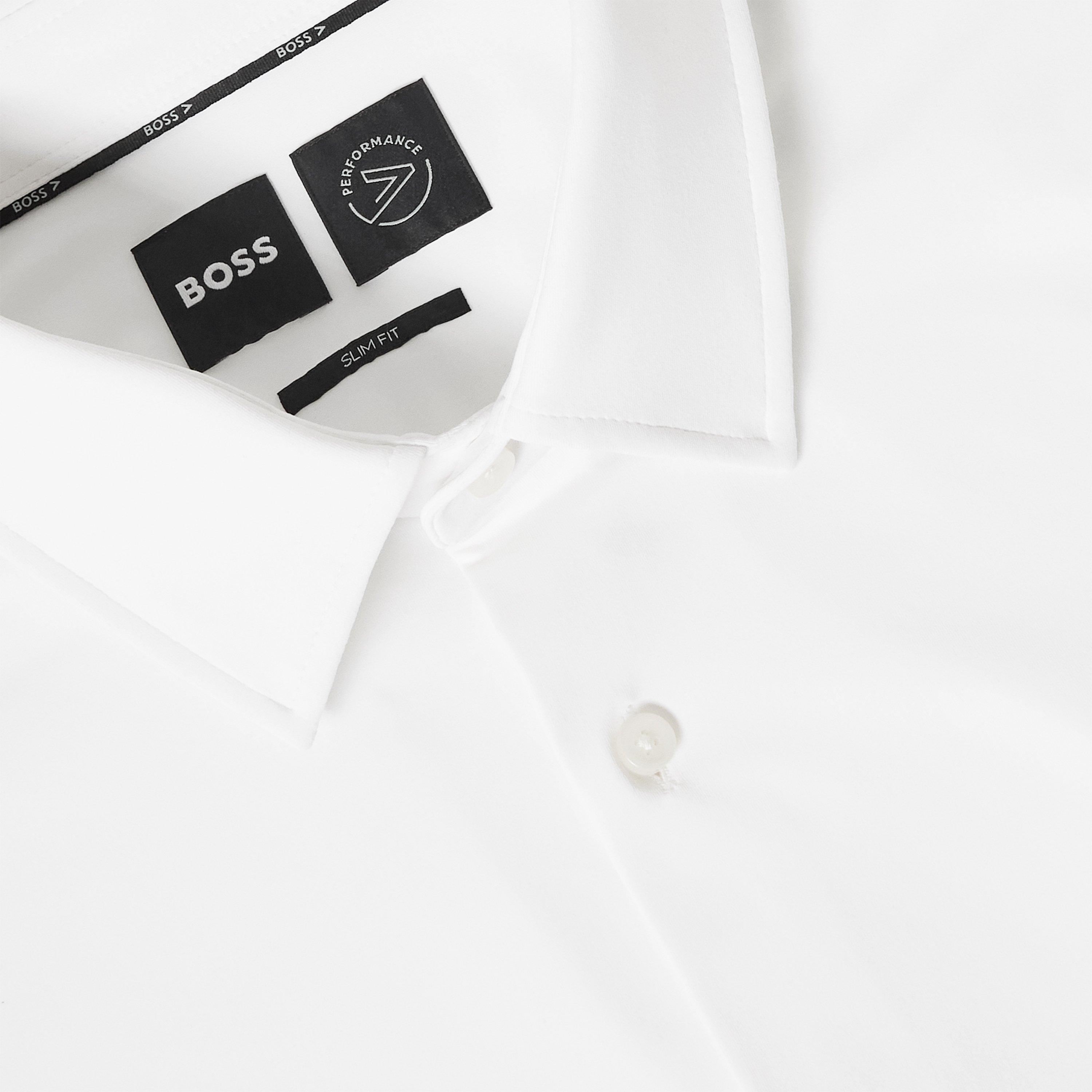 White - Boss - Men's P-HANK-s Long Sleeve Oxford Shirt - 3