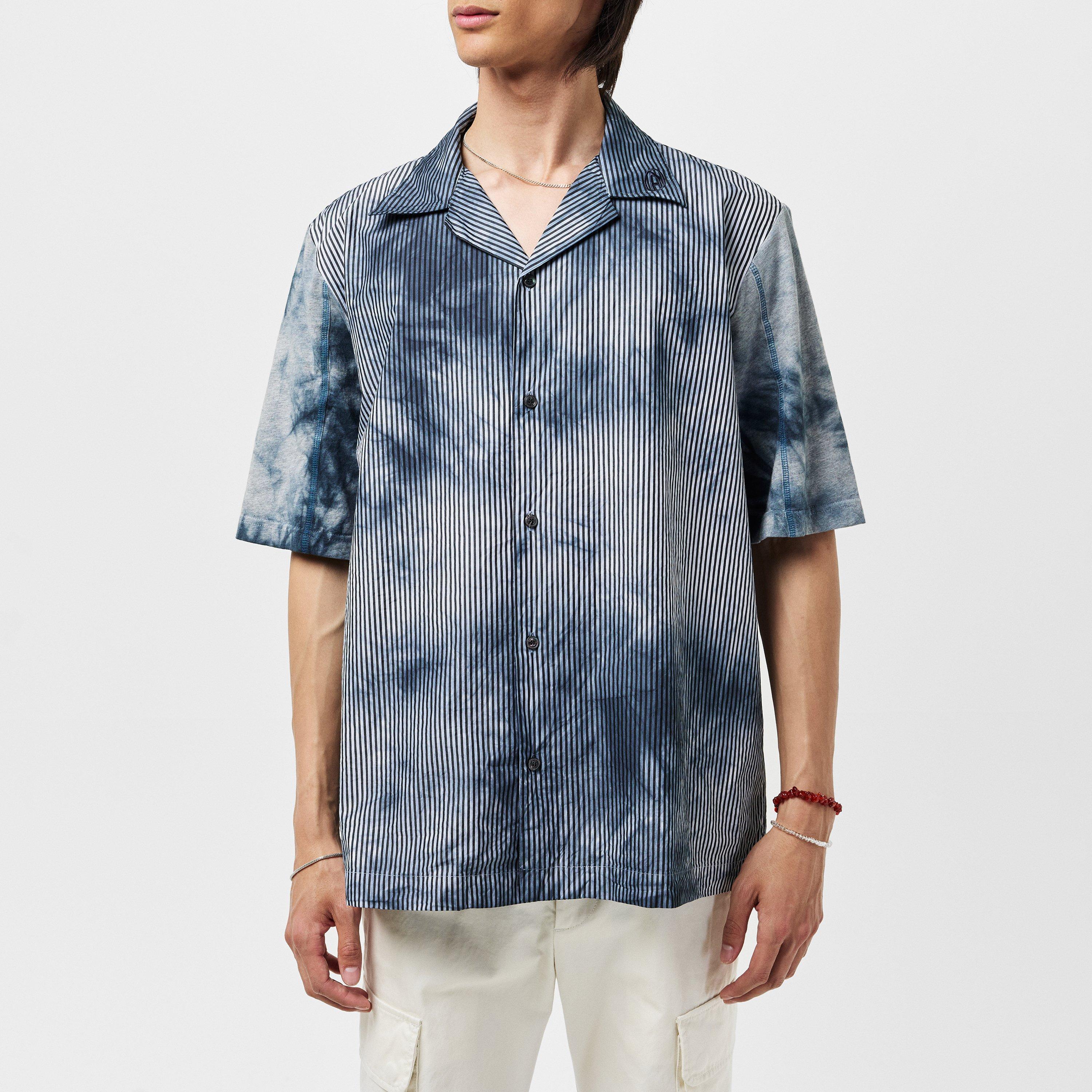 Black Black - Diesel - Men's Long-Sleeve Plain Shirt - 3