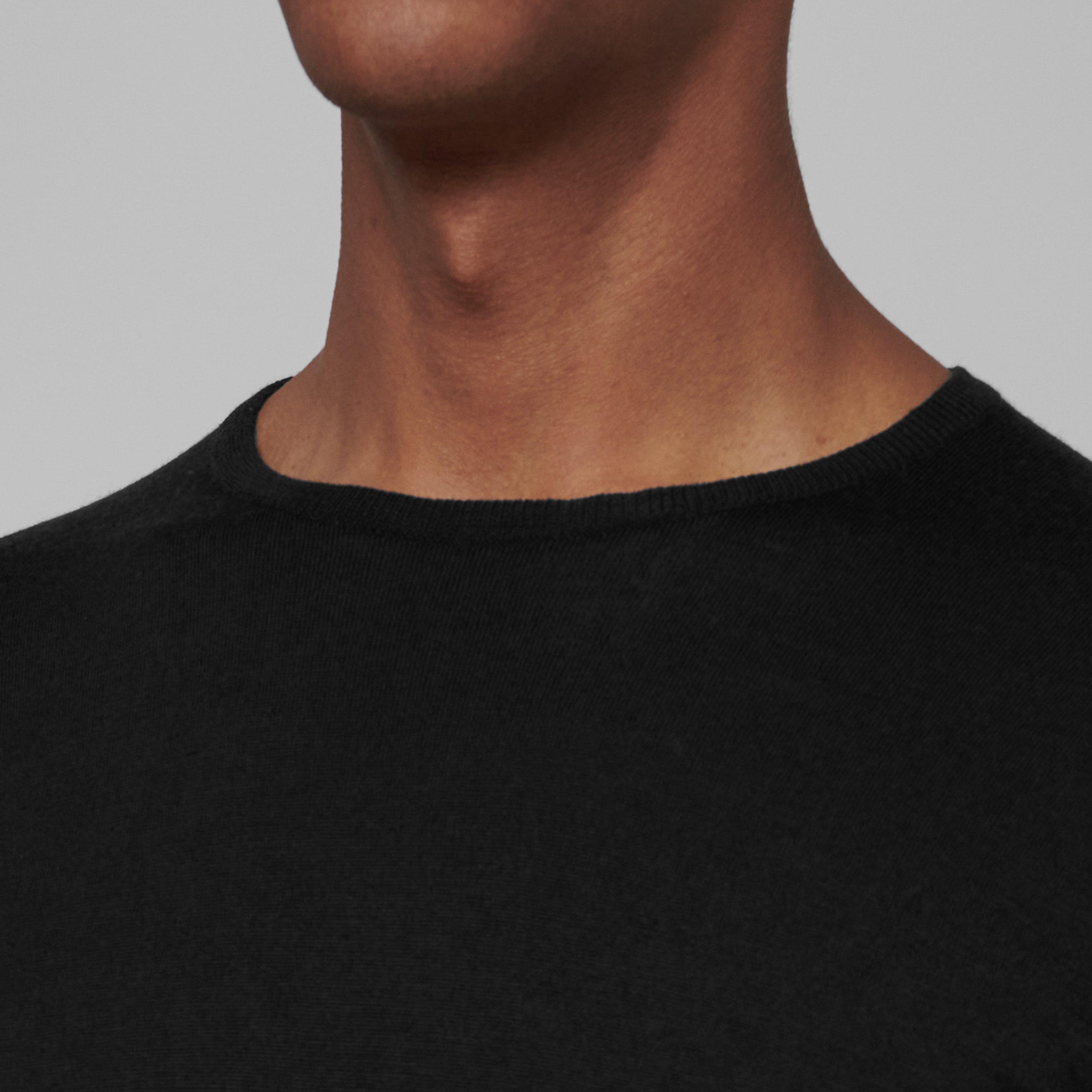 Black - John Smedley - Lundy Wool Knit Jumper - 5