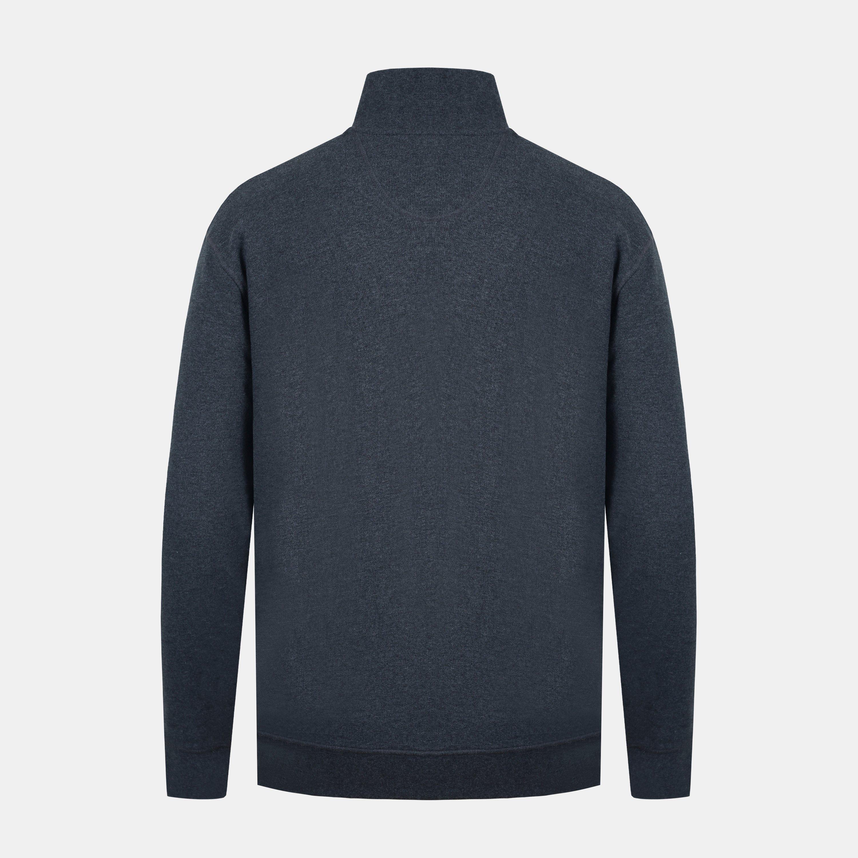 Charcoal Marl - Firetrap - quarter Zip Fleece - 2