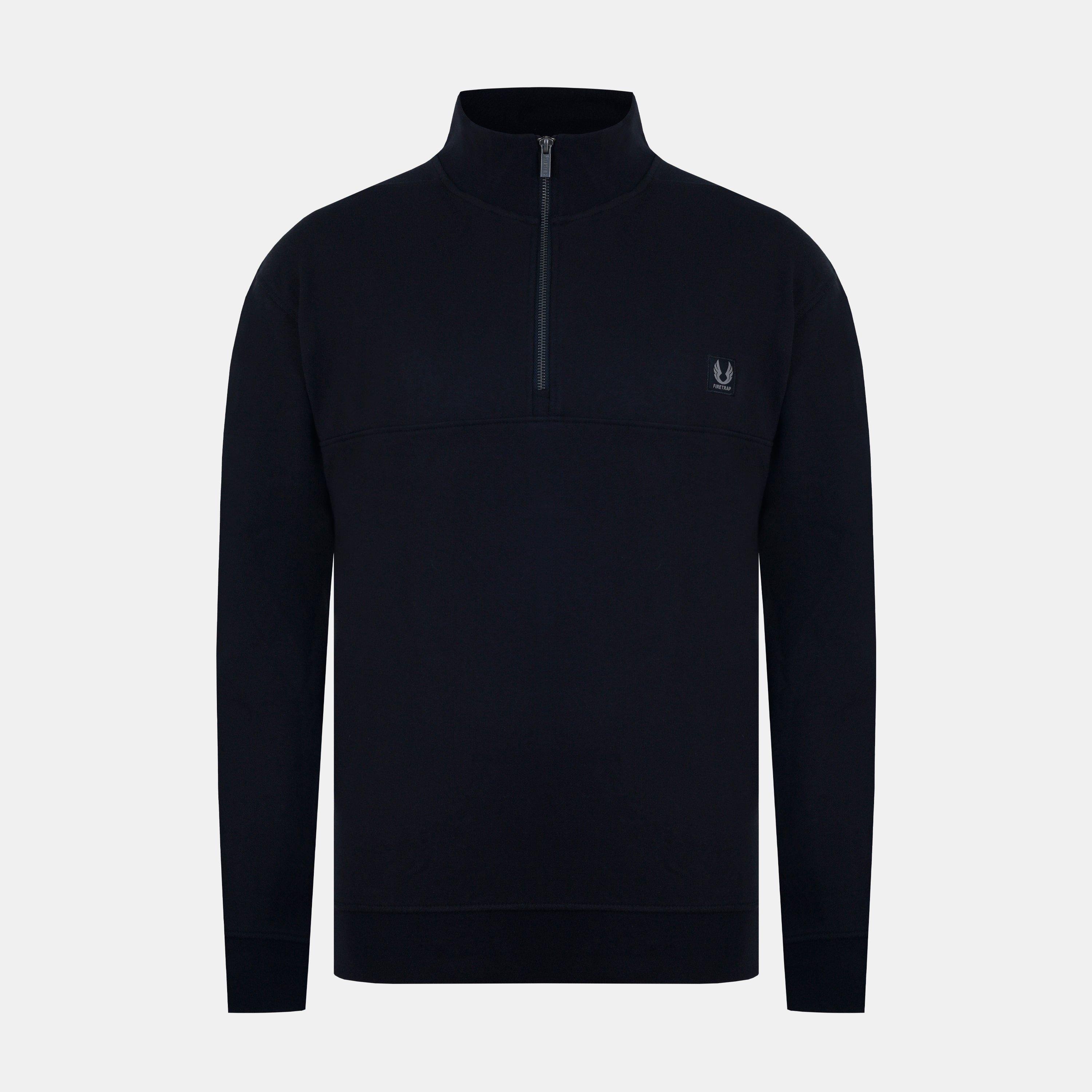 Firetrap Men's 1/4 Zip Fleece - Black - M