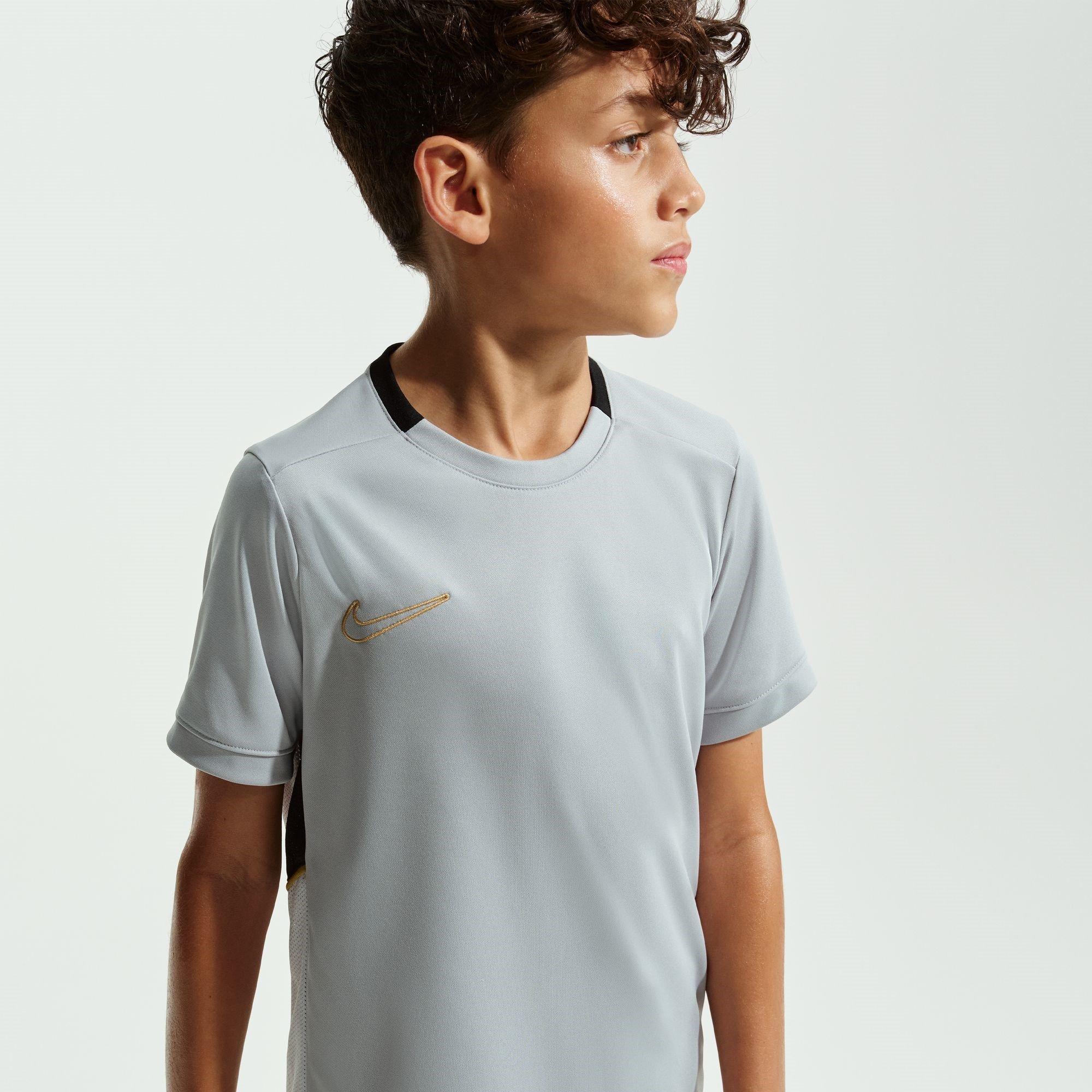 Nike  Kids Academy Top Juniors - Grey/Gold - 9-10 (M)