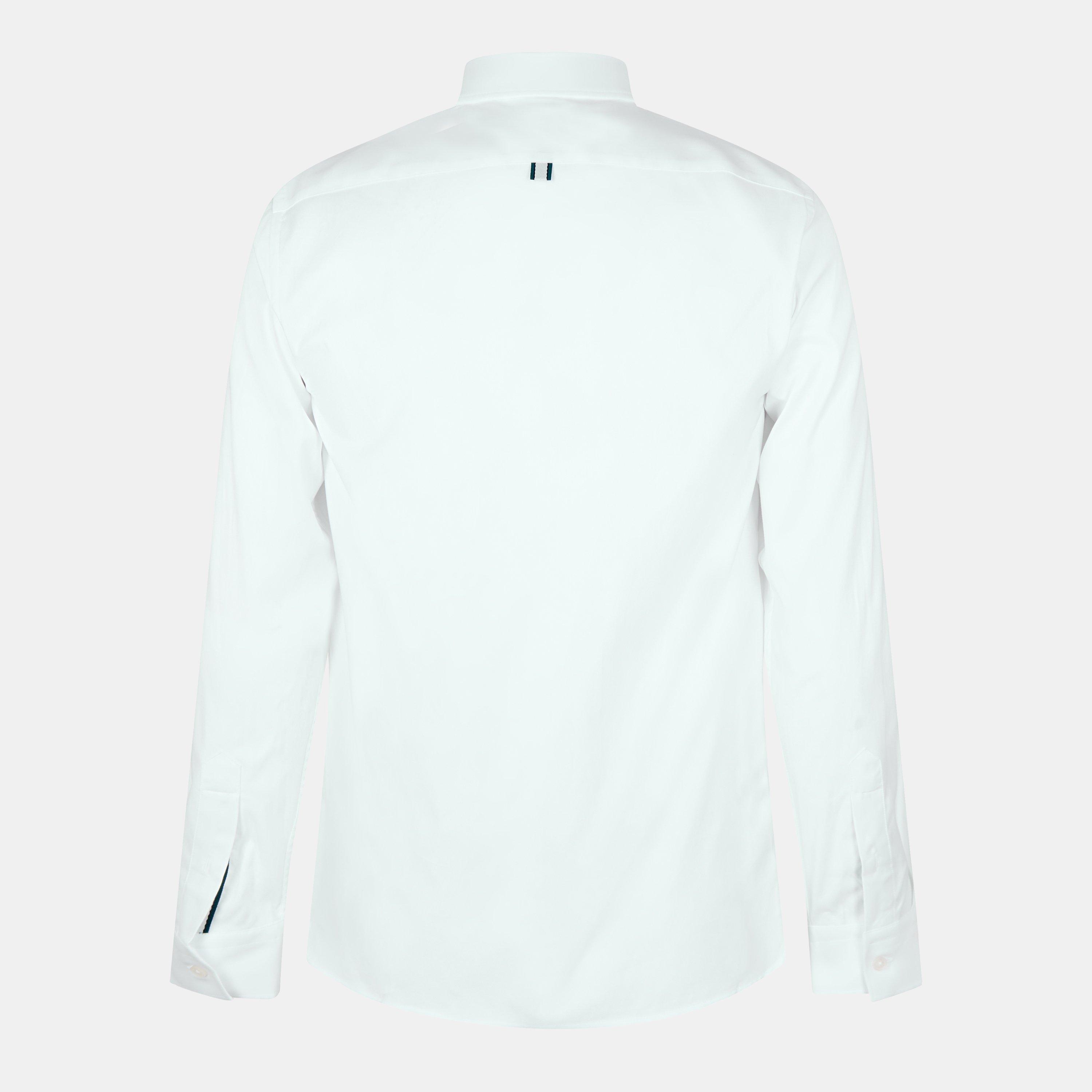 White - Ted Baker - Oxford Long-Sleeve Plain Shirt - 2