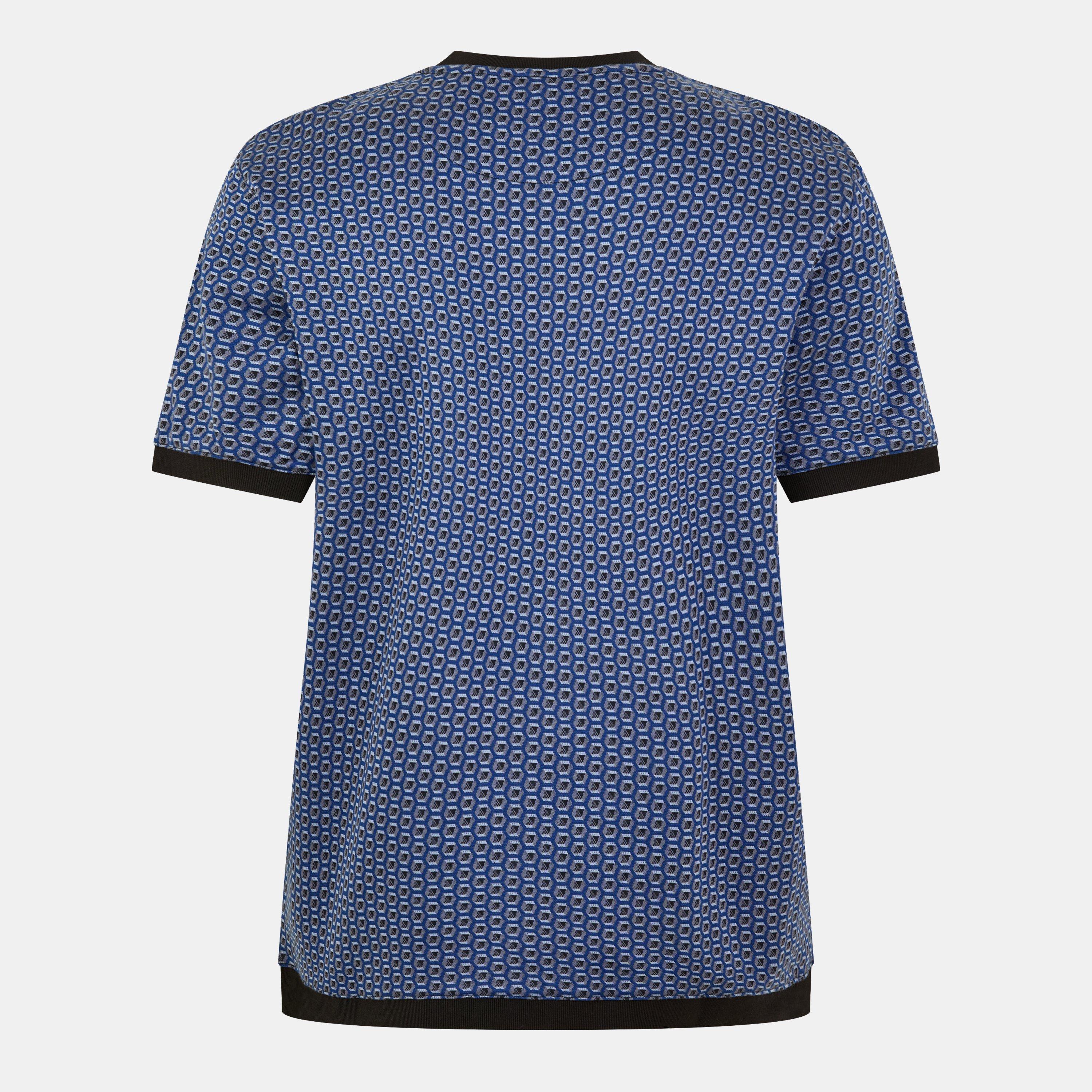 Azul oscuro - Ted Baker - Geo Short-Sleeve Patterned Shirt - 2